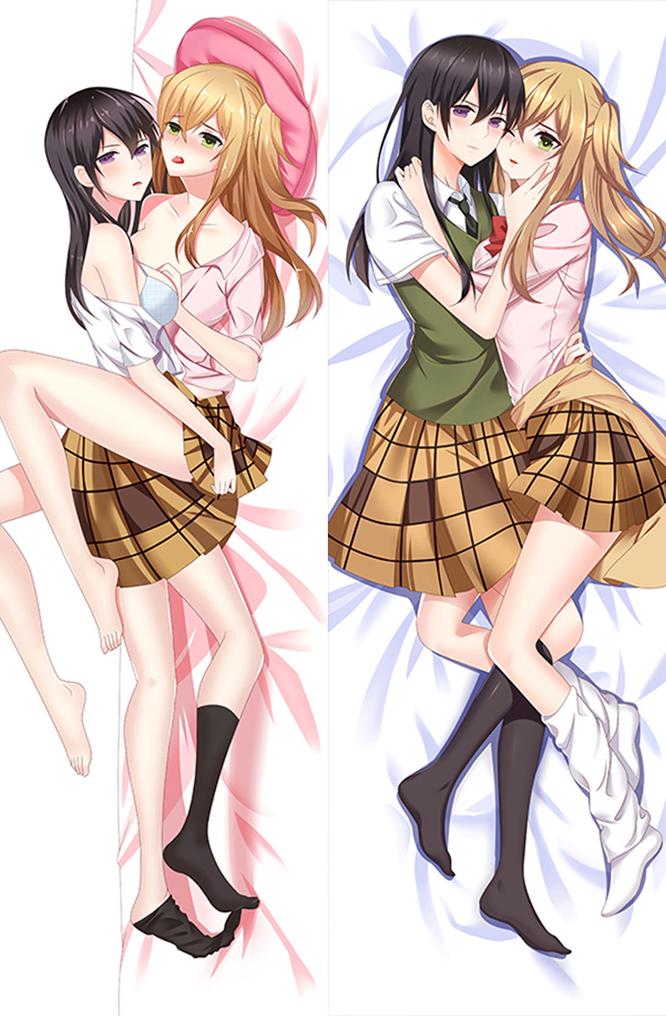 Mei Aihara and Yuzu Aihara from "Citrus" Body Pillow Dakimakura Case