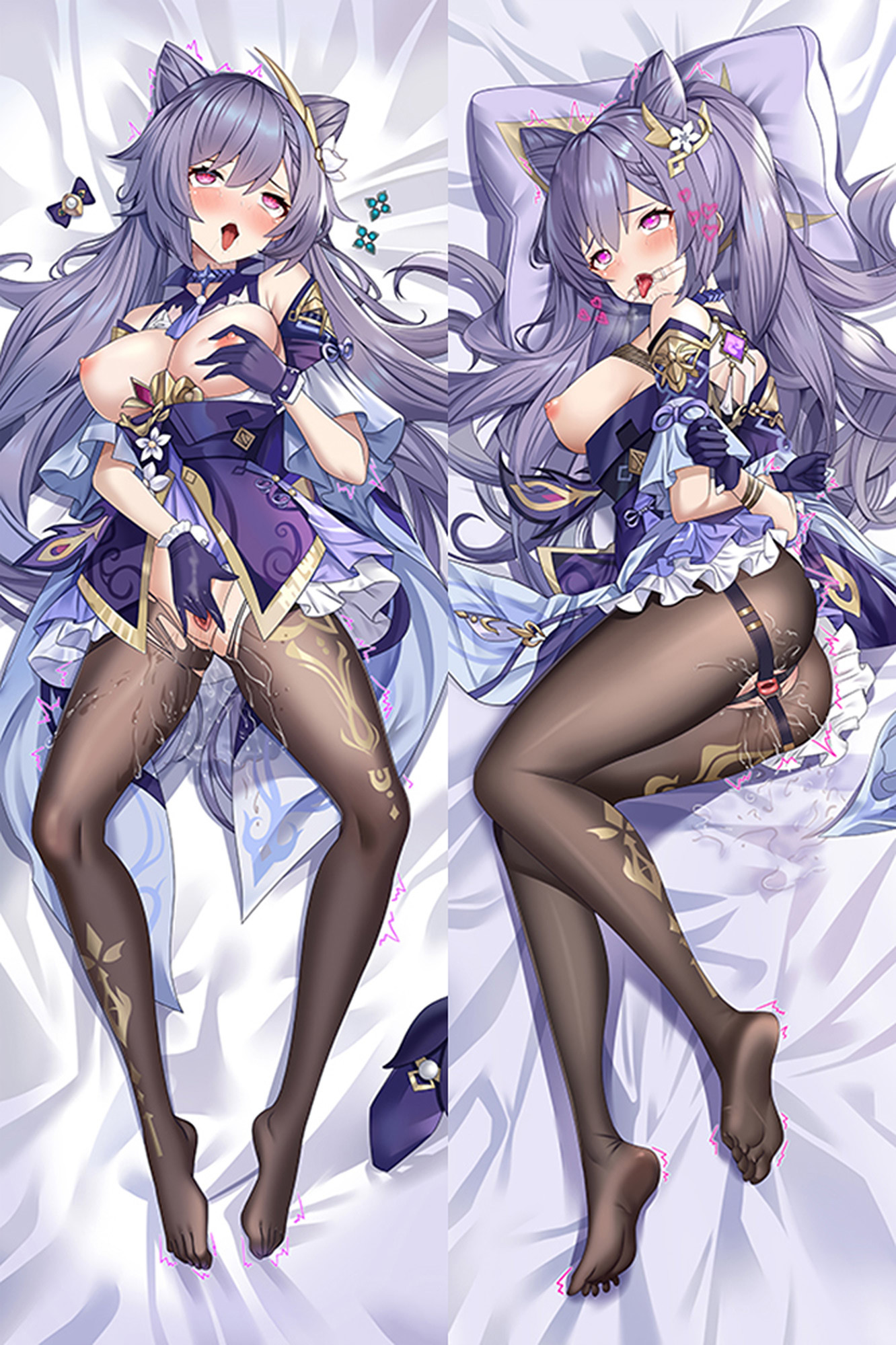 Keqing from "Genshin Impact" NSFW Uncensored Body Pillow Dakimakura Case