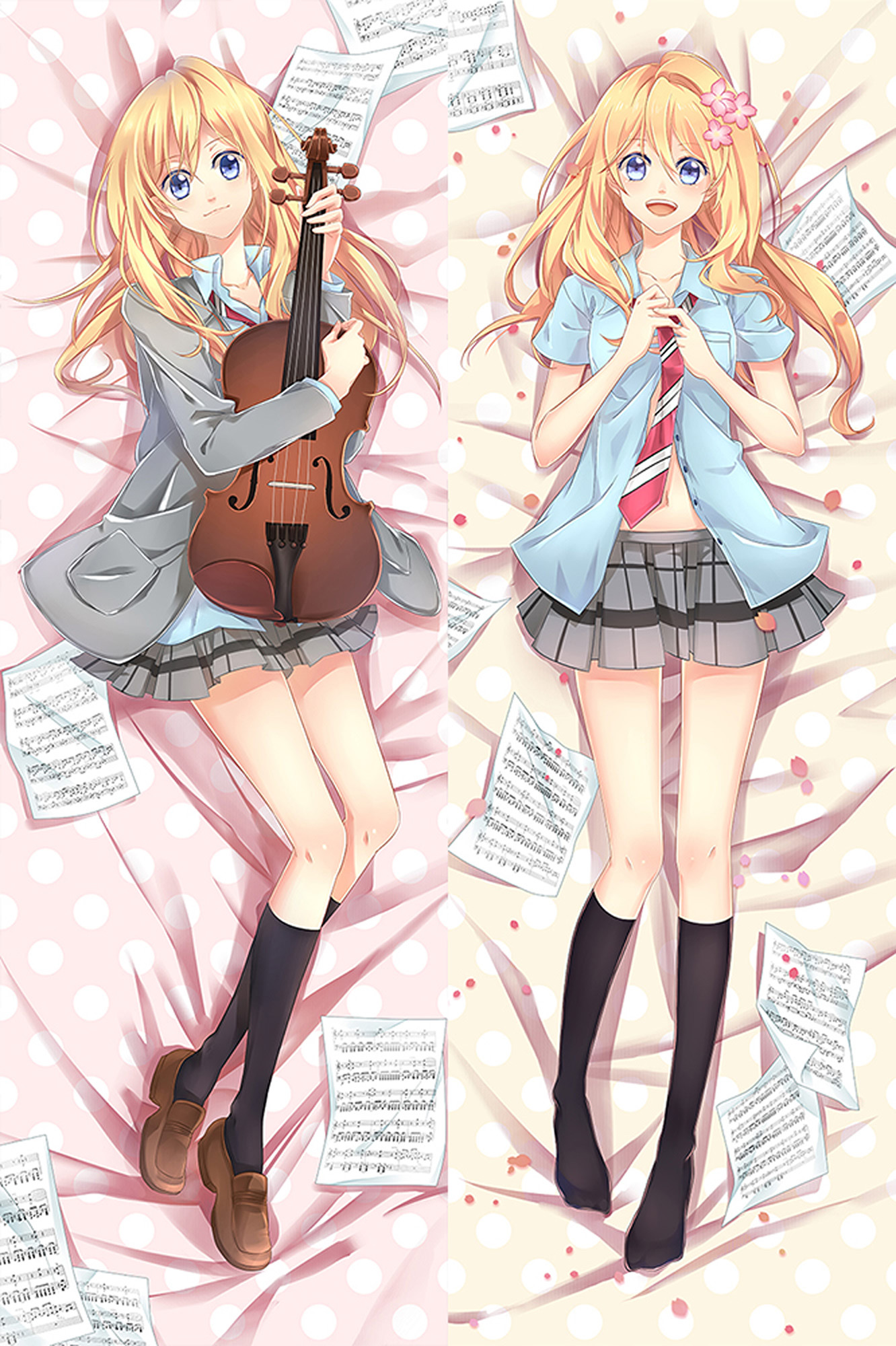 Kaori Miyazono from Your Lie in April dakimakura cover