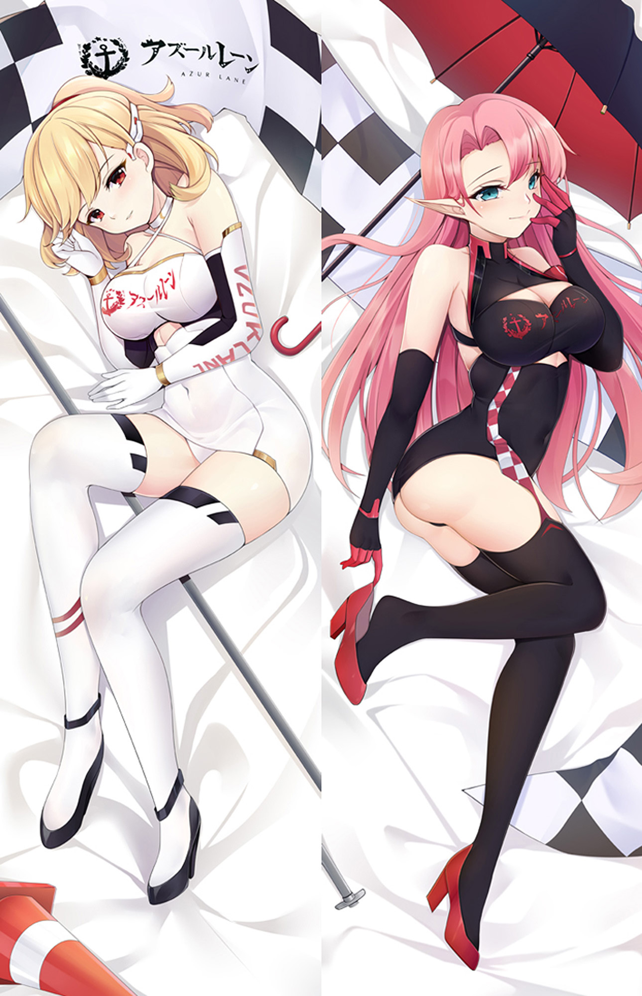 Prince of Wales and Duke of York from Azur Lane dakimakura cover