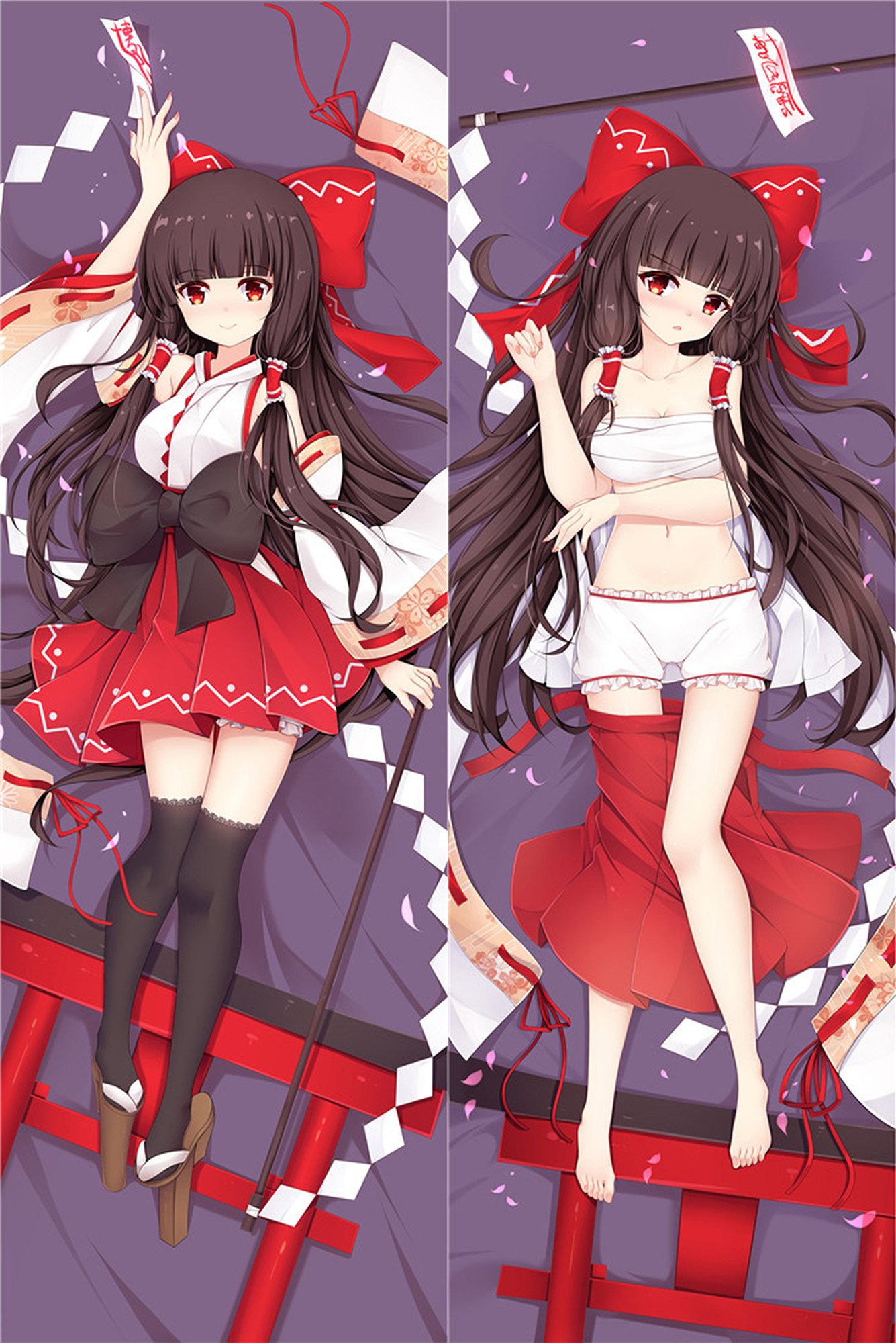 Reimu Hakurei from "Touhou Project" Body Pillow Dakimakura Case