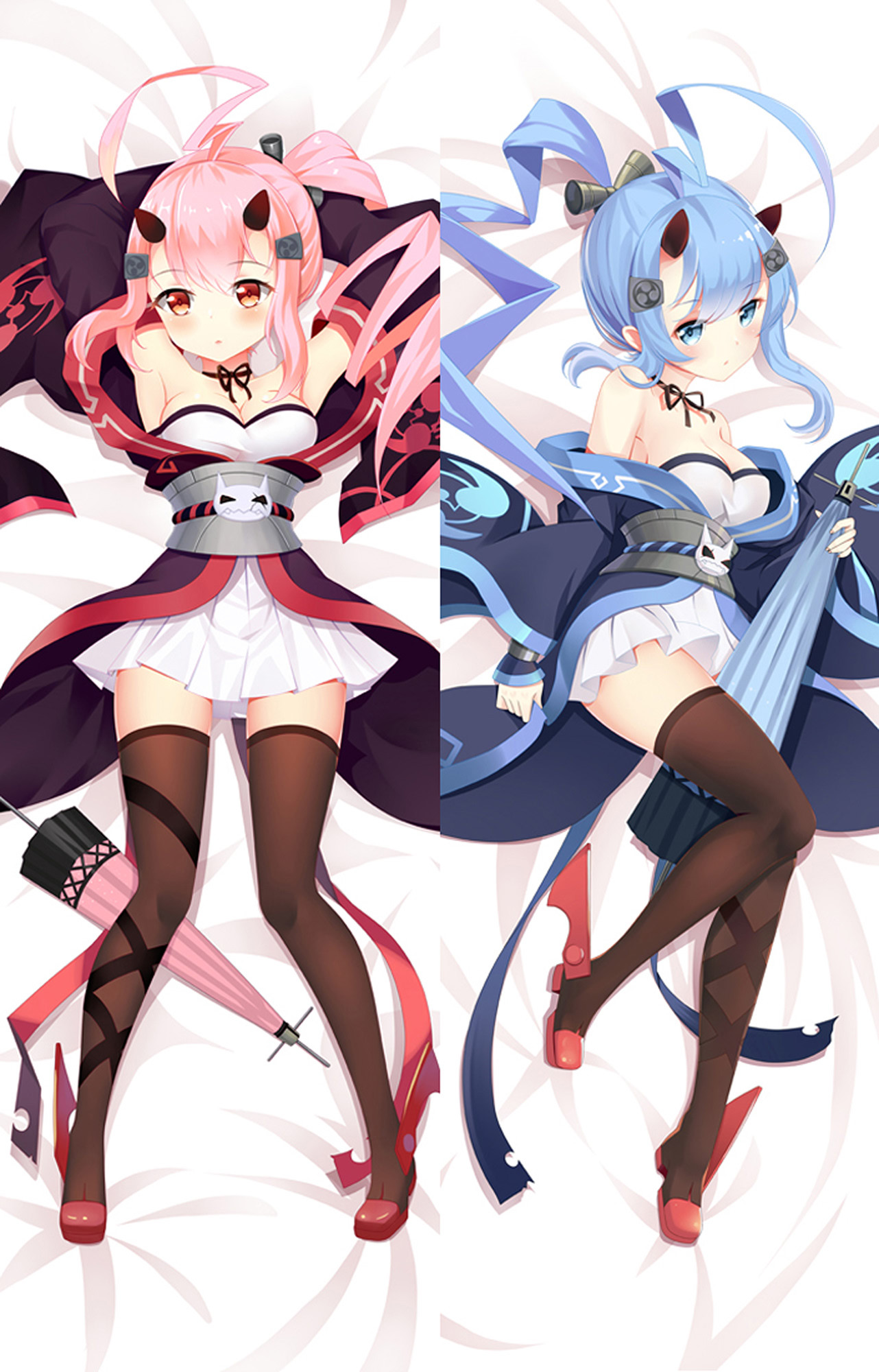 Ikazuchi and Inazuma from "Azur Lane" Body Pillow Dakimakura Case