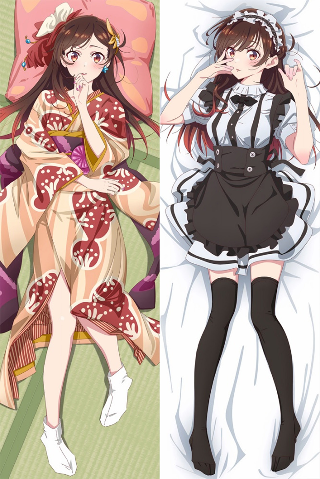 Chizuru Mizuhara Ichinose from "Rent a Girlfriend" Body Pillow Dakimakura Case