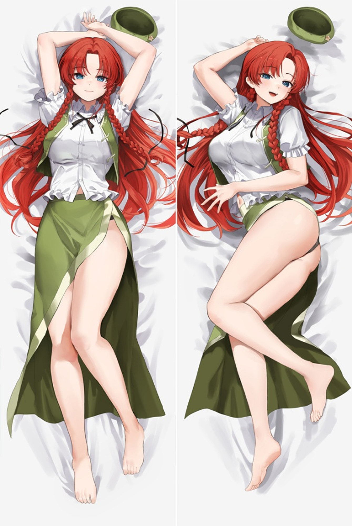 Hong Meiling from "Touhou Project" Body Pillow Dakimakura Case