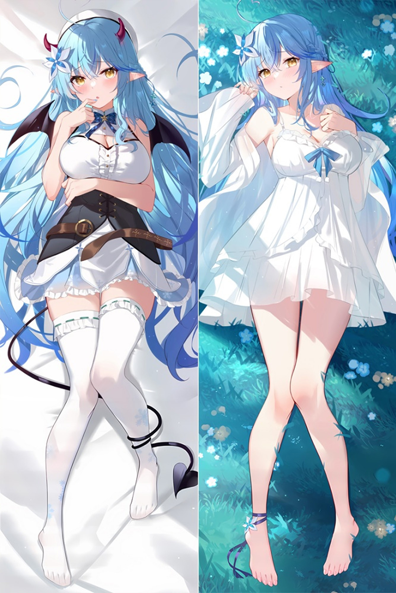 Yukihana Lamy from "Vtuber Hololive" Body Pillow Dakimakura Case