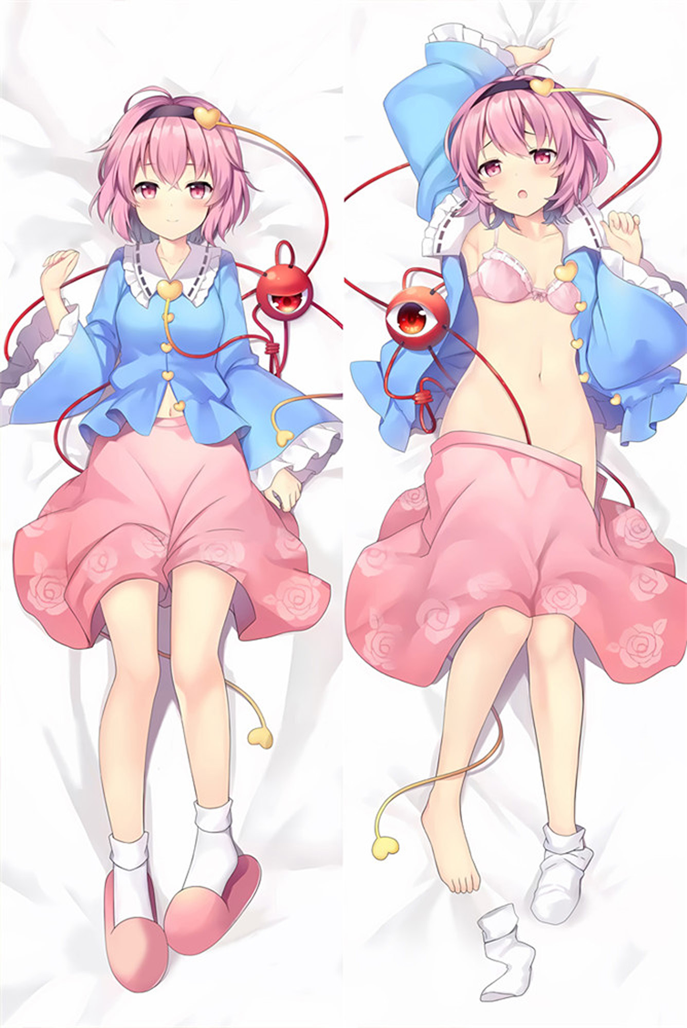 Satori Komeiji from "Touhou Project" Body Pillow Dakimakura Case