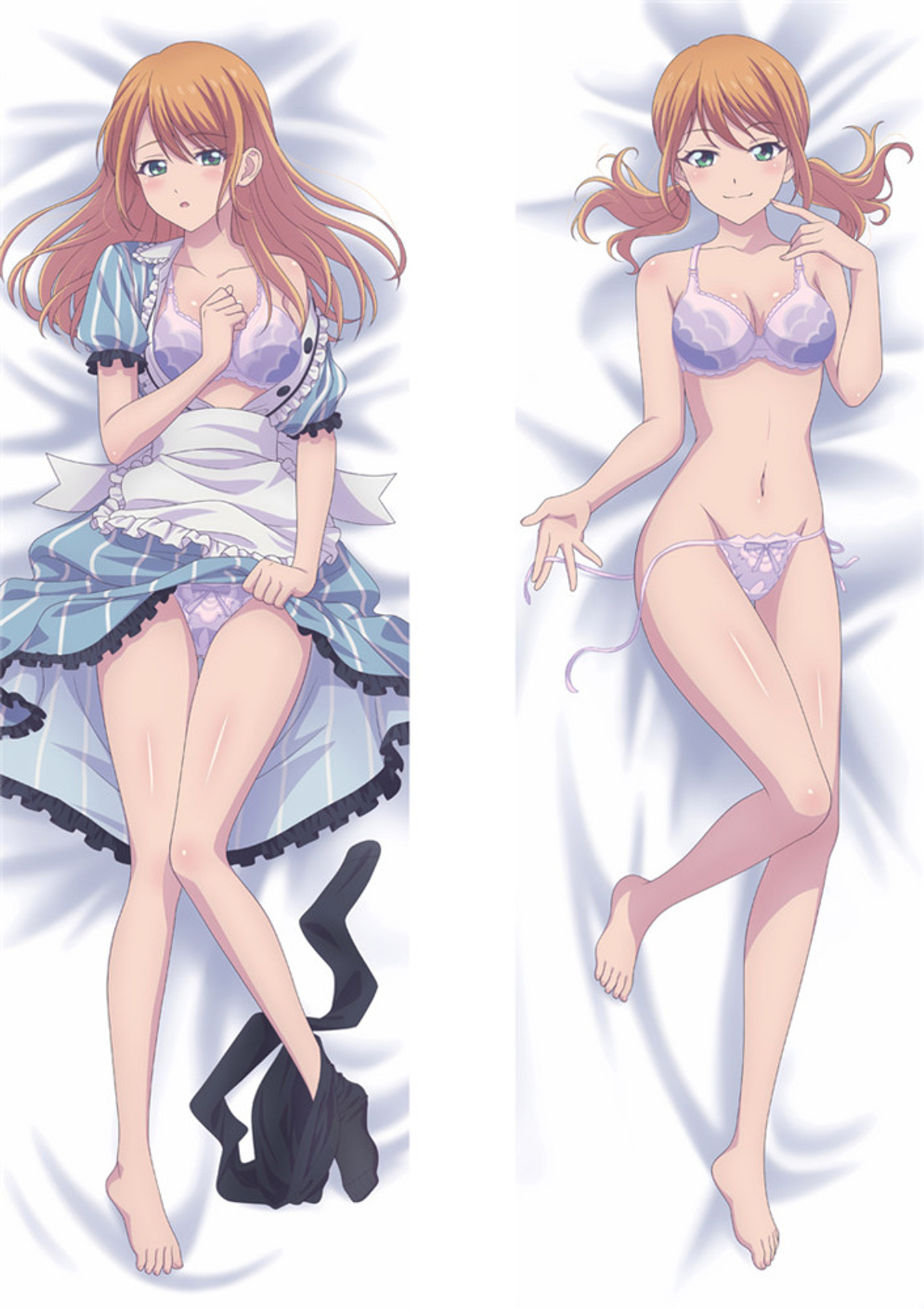 Riho Tsukishima from "The Cafe Terrace and Its Goddesses" Body Pillow Dakimakura Case