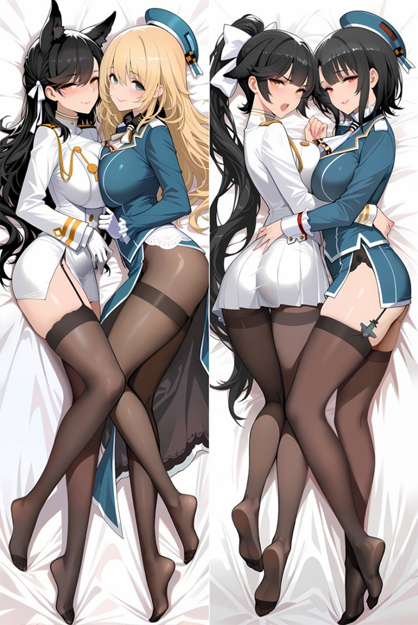 Atago and Takao from "Azur Lane and Kancolle" Body Pillow Dakimakura Case