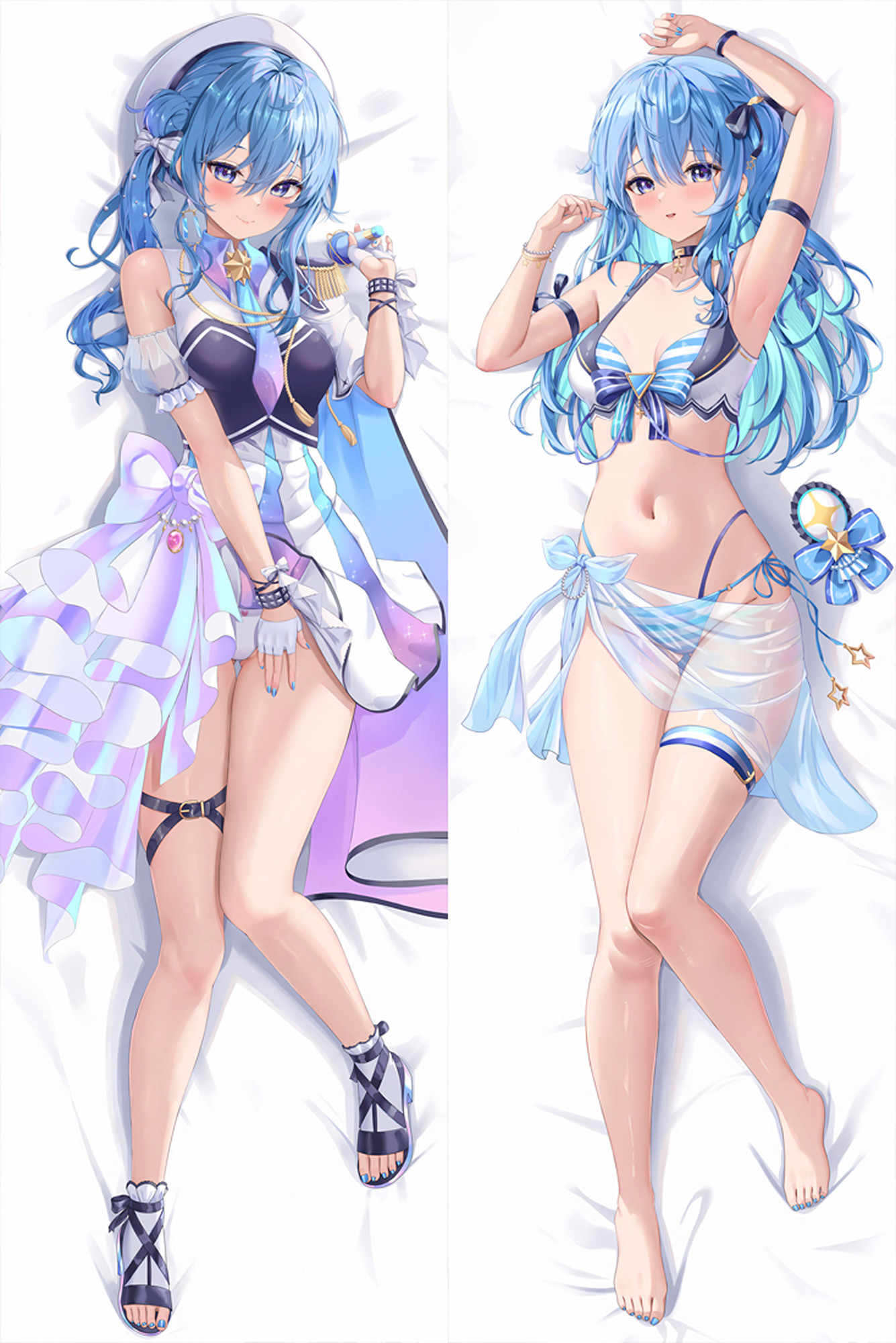 Hoshimachi Suisei from "Vtuber Hololive" Body Pillow Dakimakura Case