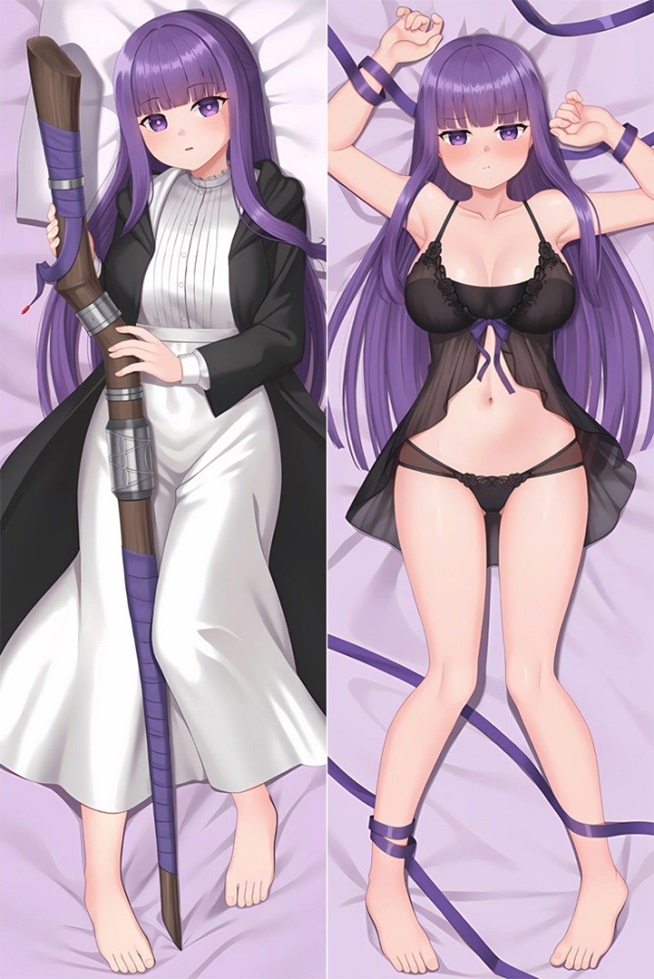 Fern from "Frieren Beyond Journey's End" Body Pillow Dakimakura Case