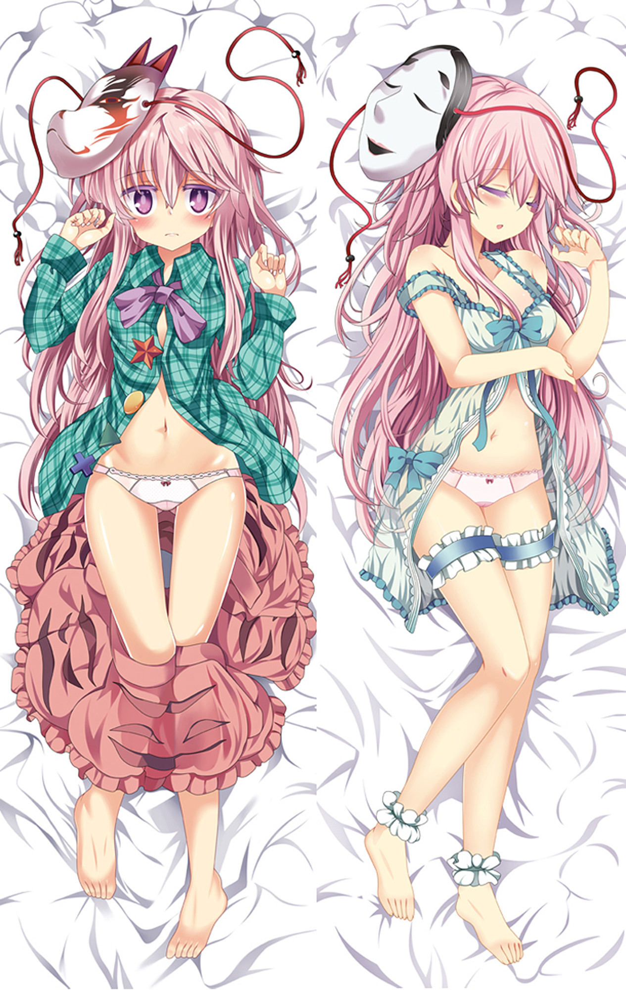 Hata no Kokoro from Touhou Project dakimakura cover