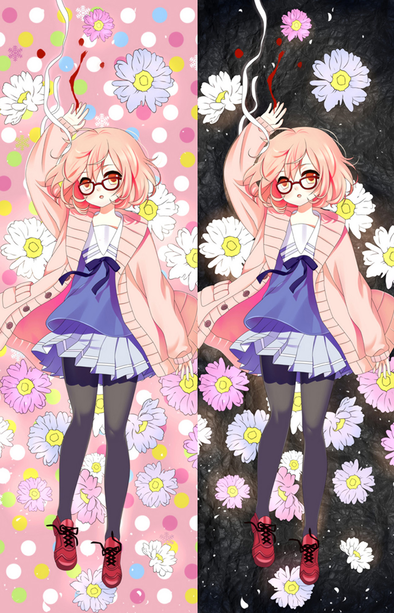 Mirai Kuriyama from Beyond the Boundary dakimakura cover