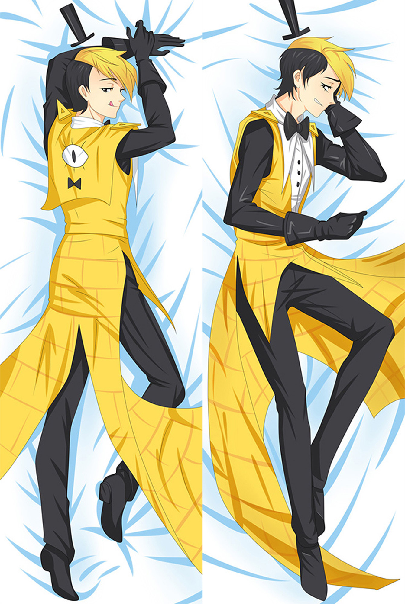 Bill Cipher from "Gravity Falls" Body Pillow Dakimakura Case