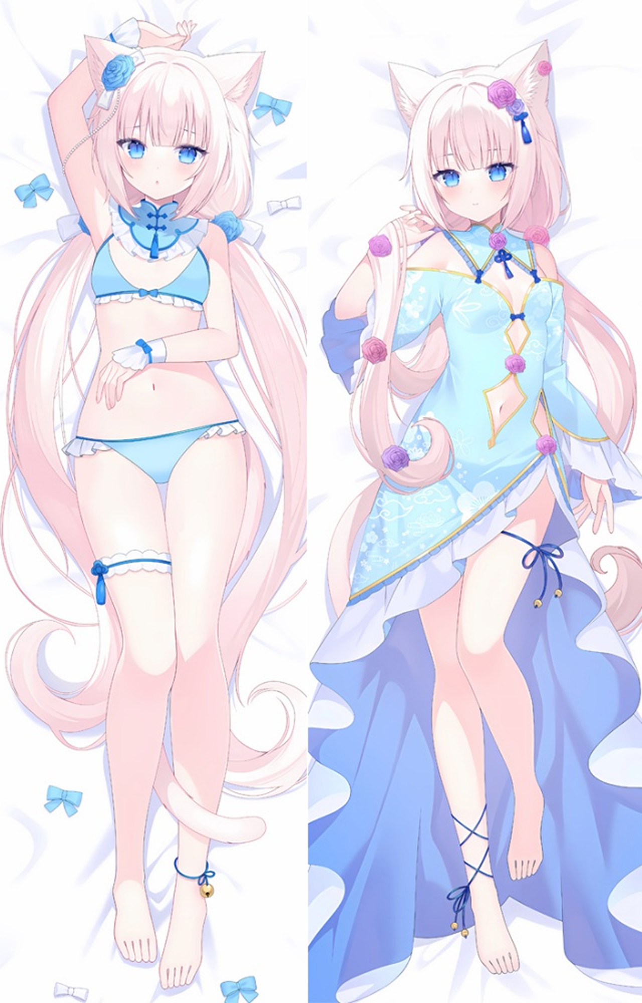 Vanilla from "Nekopara" Body Pillow Dakimakura Case
