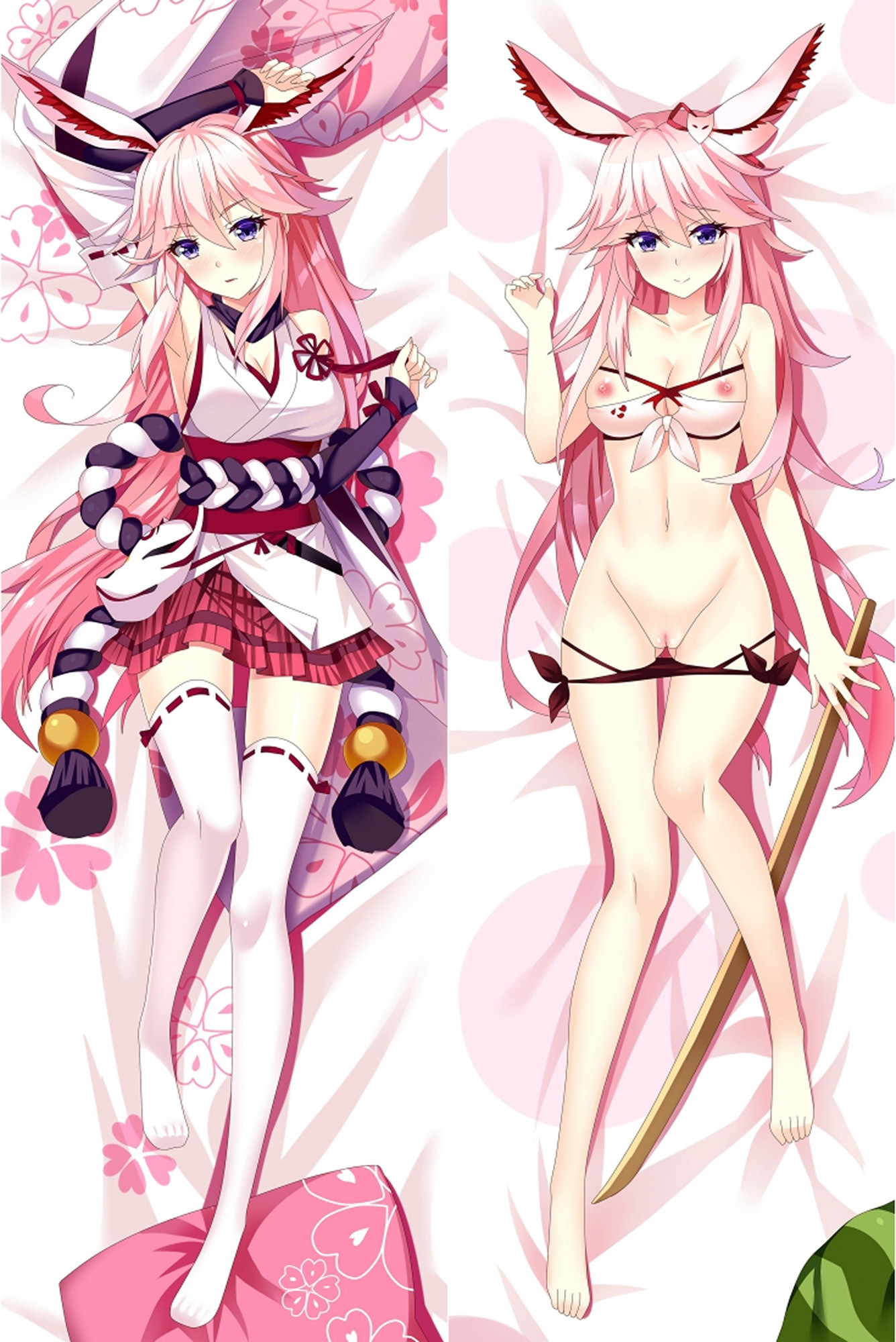 Yae Sakura from "Honkai Impact" NSFW Uncensored Body Pillow Dakimakura Case
