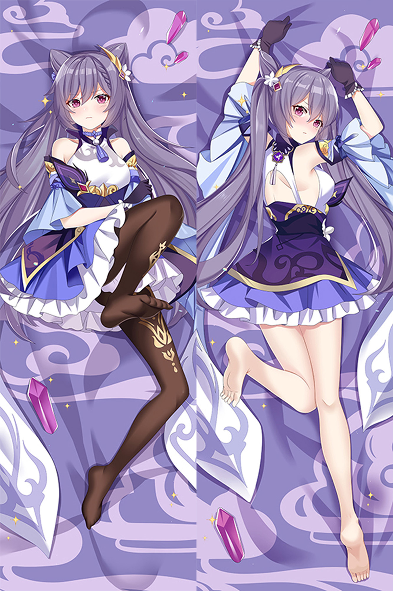 Keqing from Genshin Impact dakimakura cover