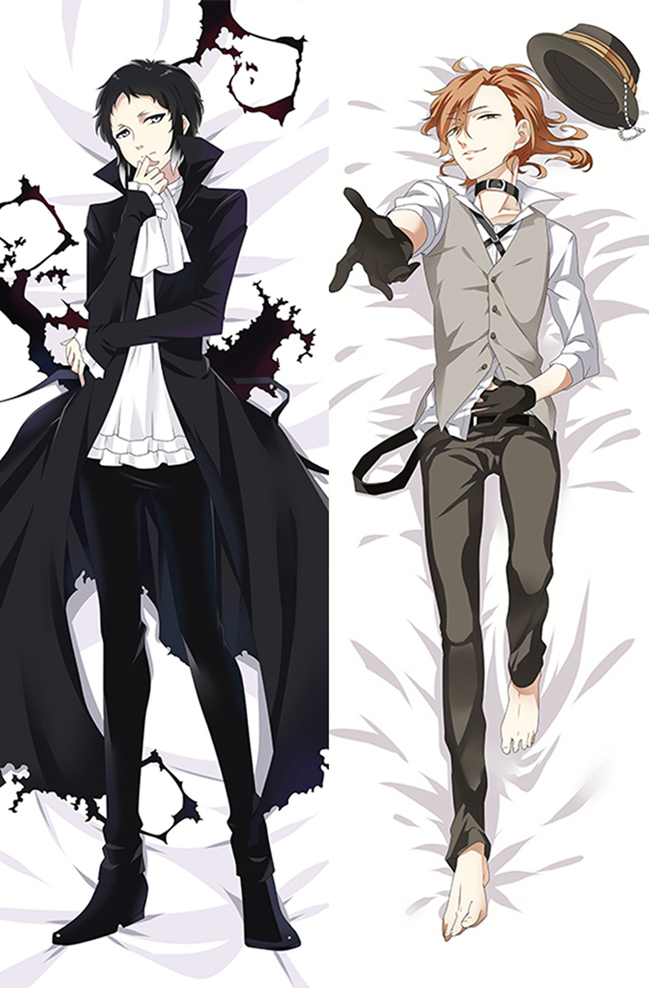 Ryunosuke and Chuuya from "Bungo Stray Dogs" Body Pillow Dakimakura Case
