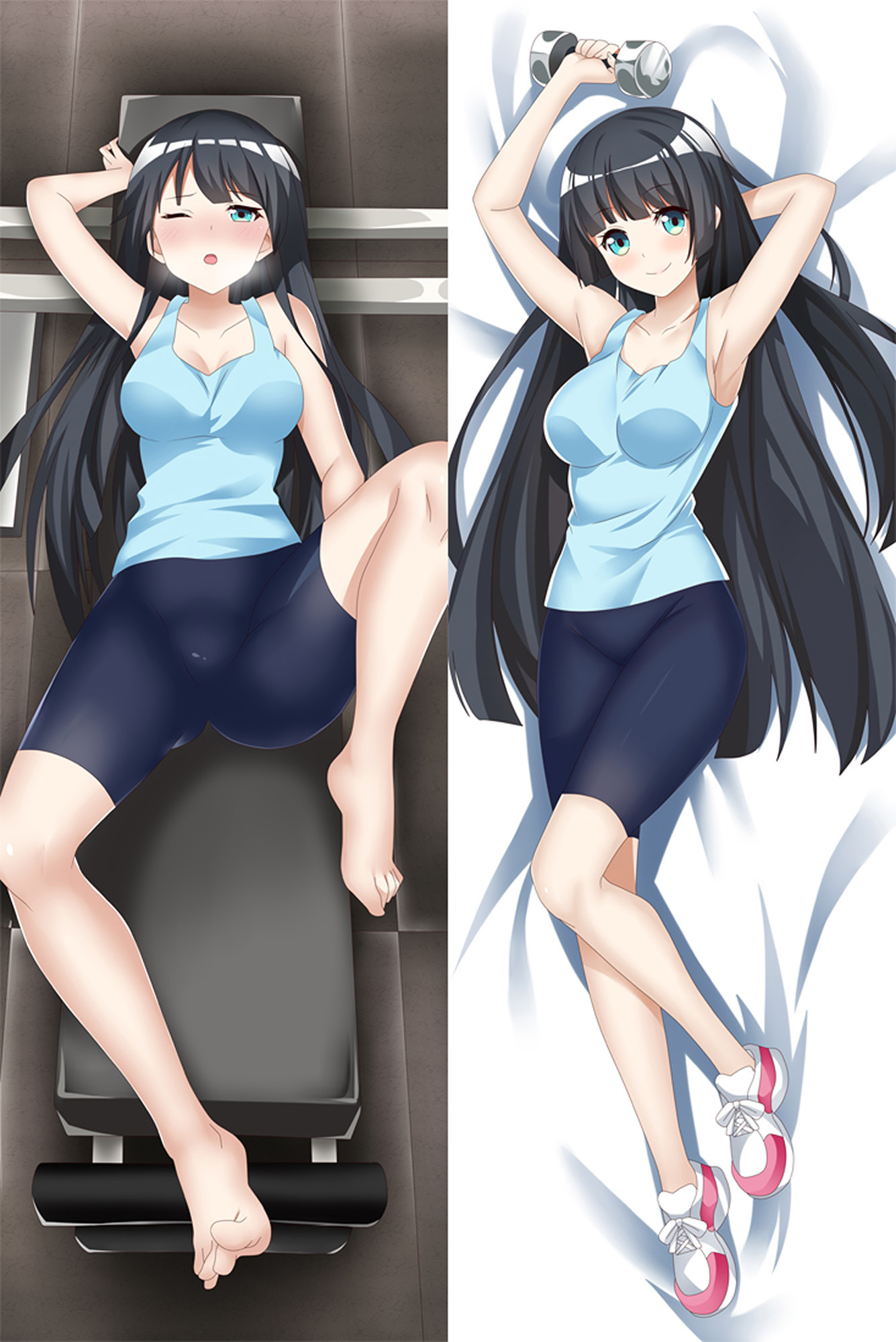 Akemi Soryuin from "How Heavy Are the Dumbbells You Lift" Body Pillow Dakimakura Case