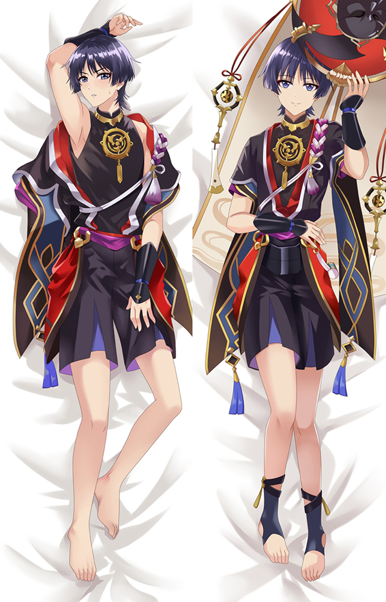 Scaramouche from Genshin Impact dakimakura cover