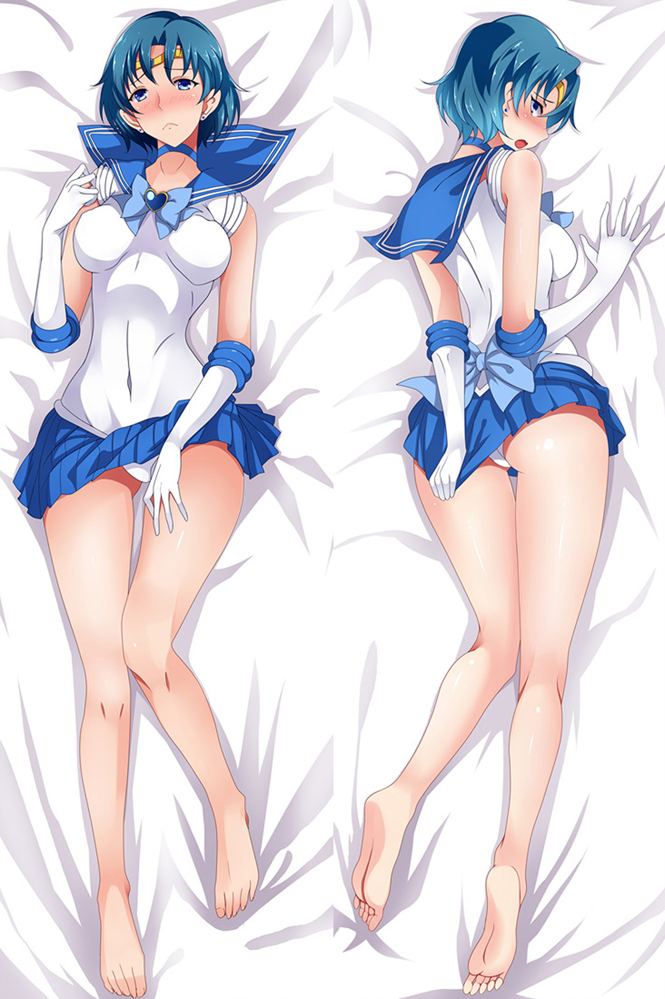 Mercury from Sailor Moon dakimakura cover