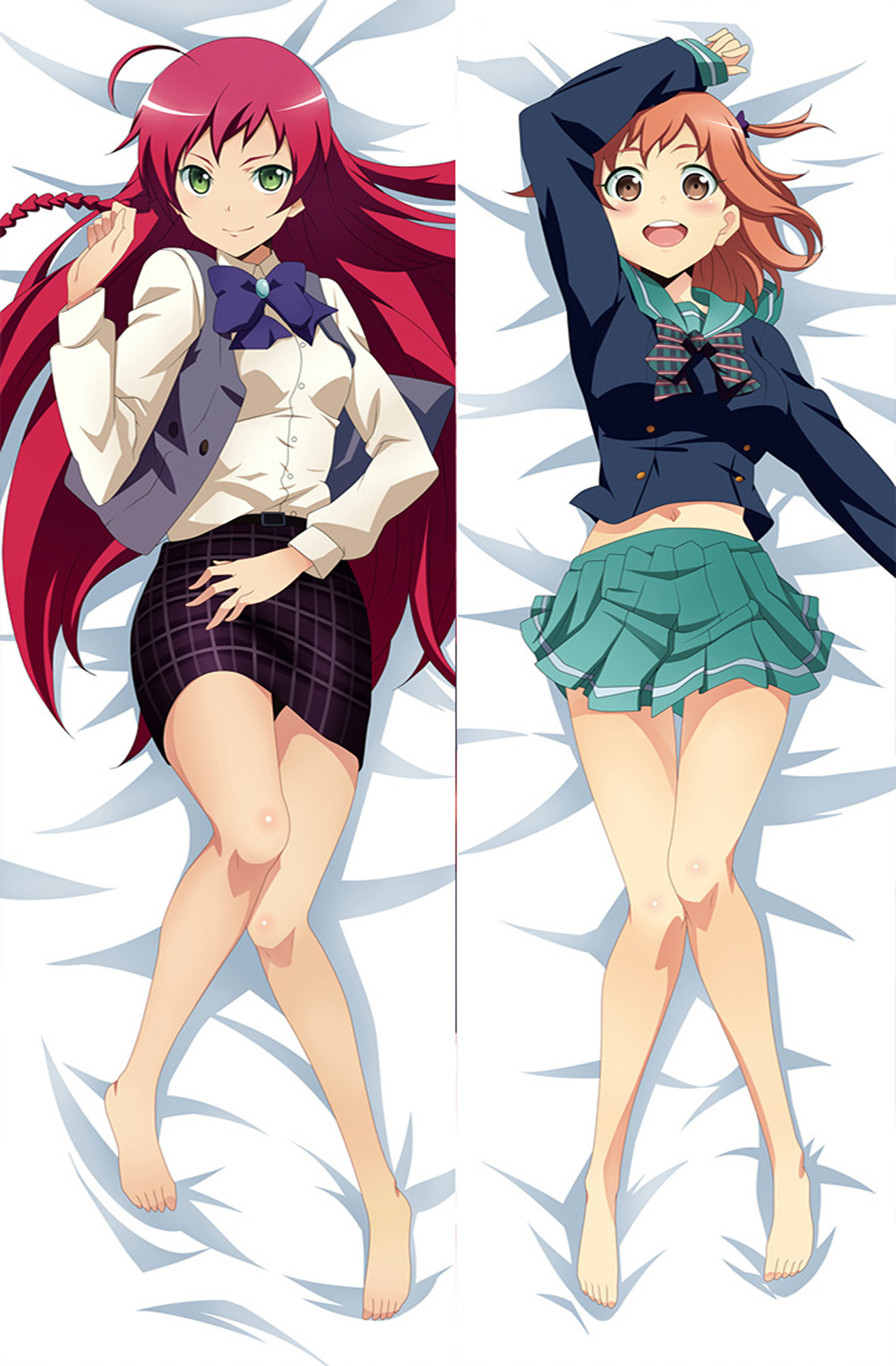 Emi Yusa and Chiho Sasaki from The Devil Is a Part Timer dakimakura cover