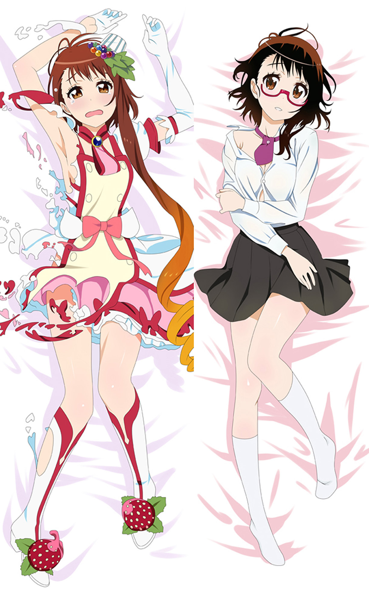 Marika and Kosaki from Nisekoi False Love dakimakura cover