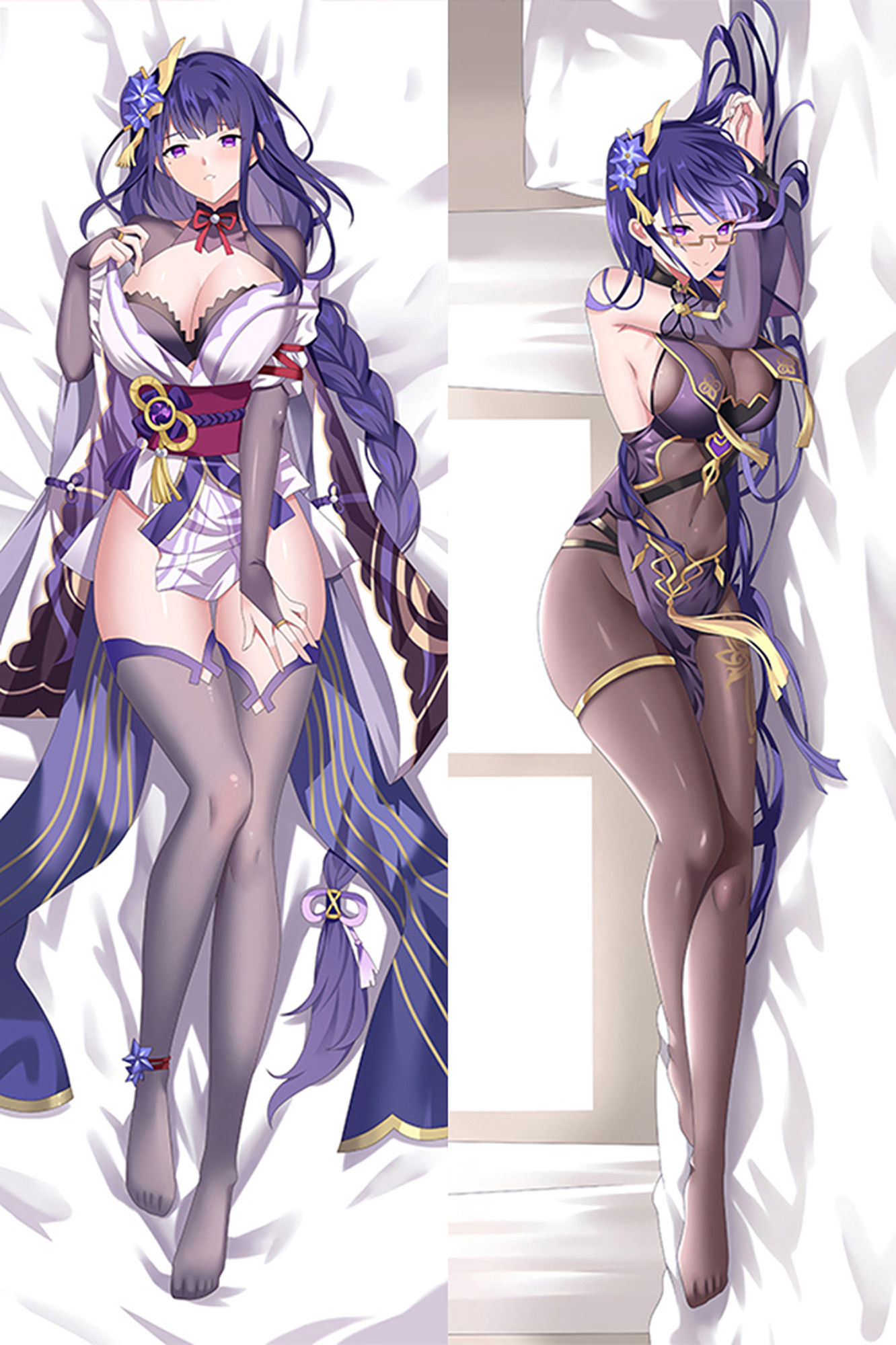 Raiden Shogun from "Genshin Impact" Body Pillow Dakimakura Case