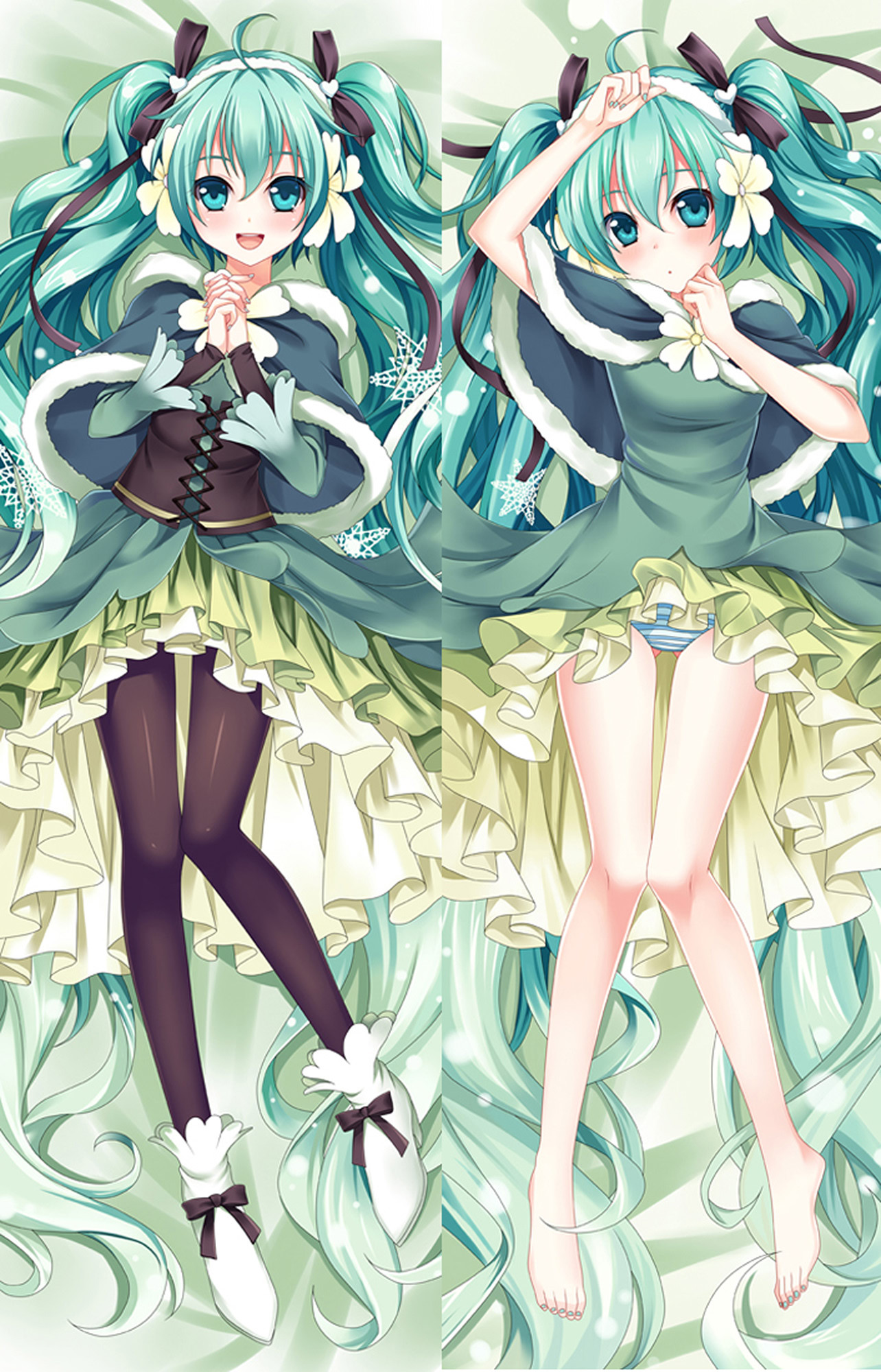 Hatsune Miku from Vocaloid dakimakura cover