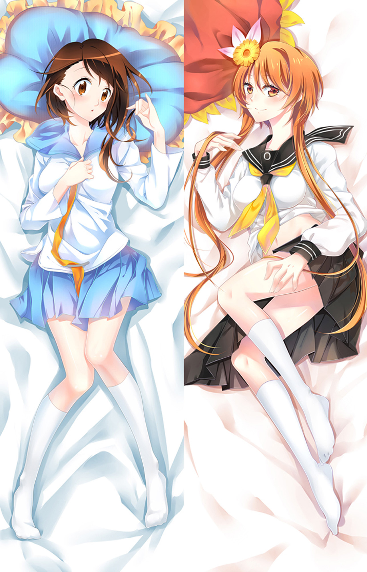 Marika and Kosaki from Nisekoi False Love dakimakura cover