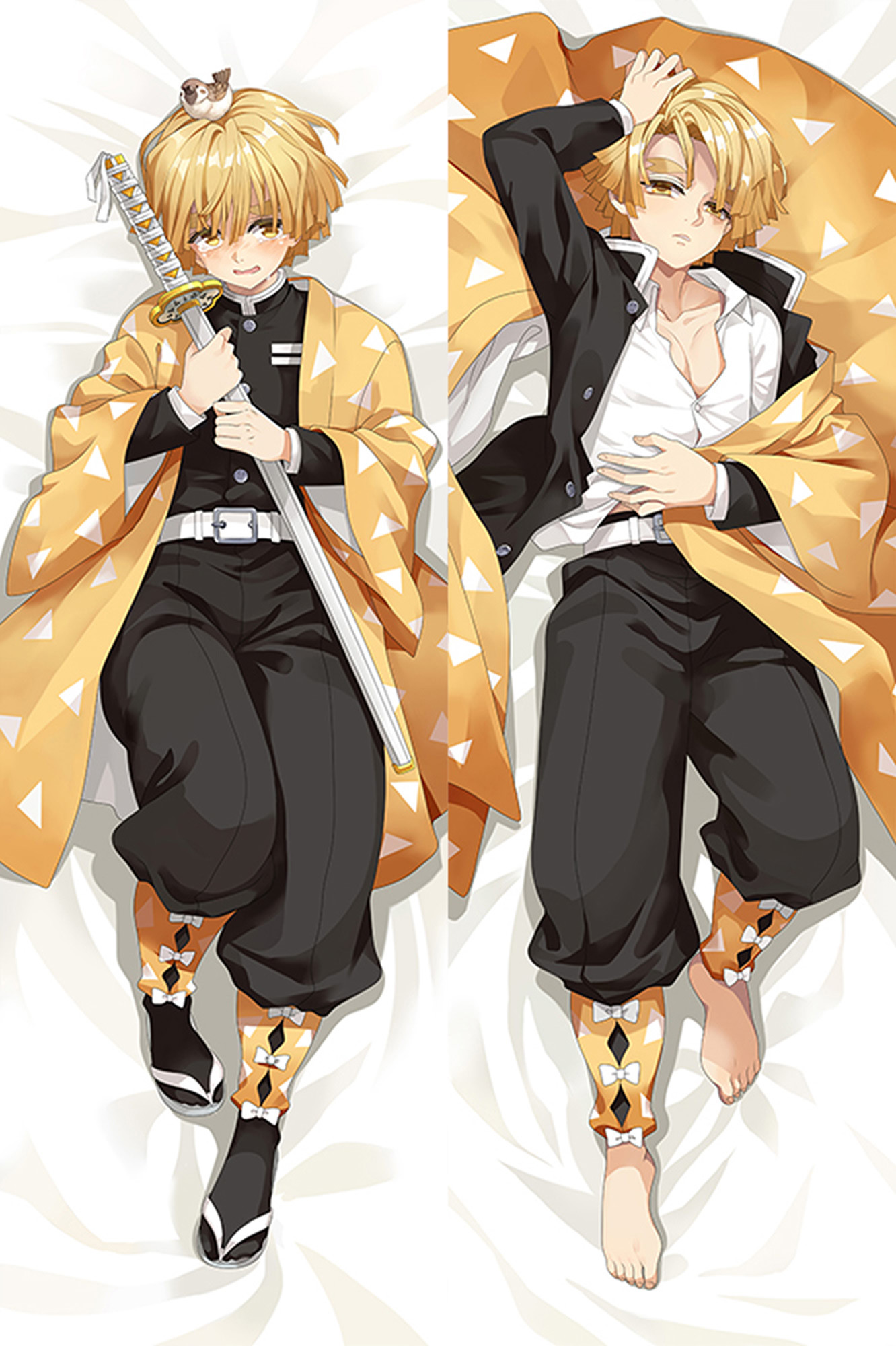 Zenitsu Agatsuma from Demon Slayer dakimakura cover