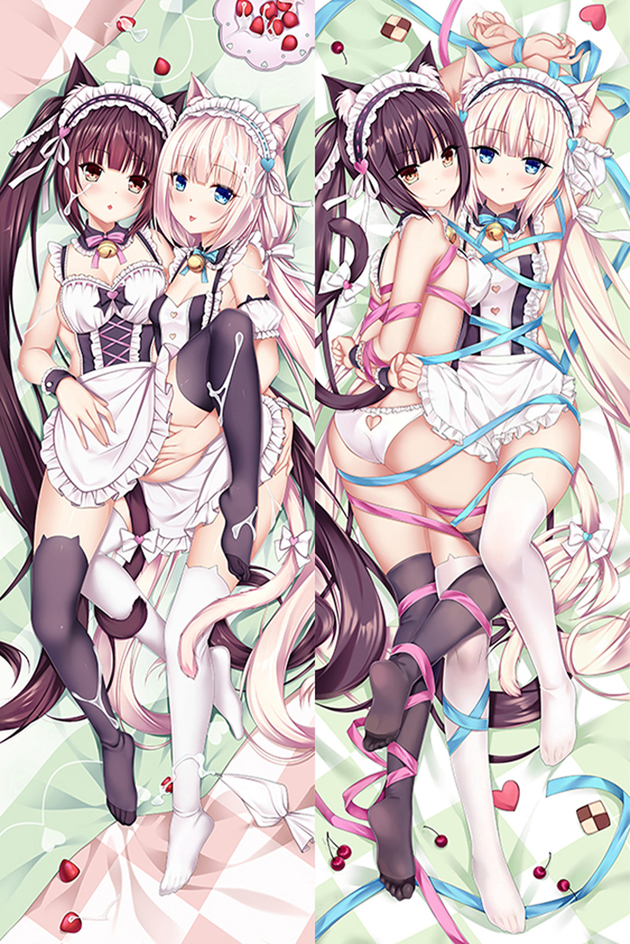 Chocola and Vanilla from Nekopara dakimakura cover