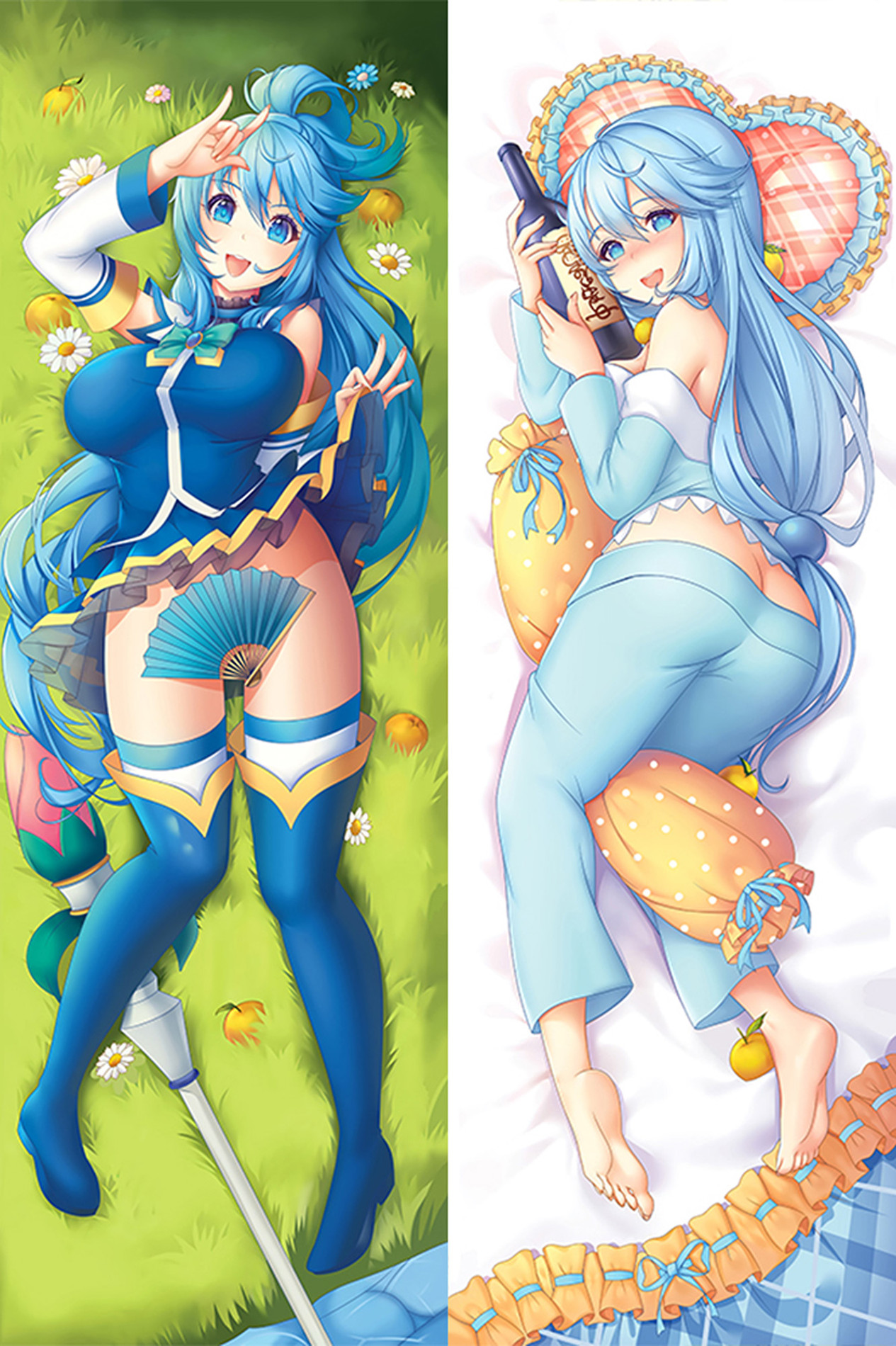 Aqua (KonoSuba) Dakimakura Body Pillow Cover