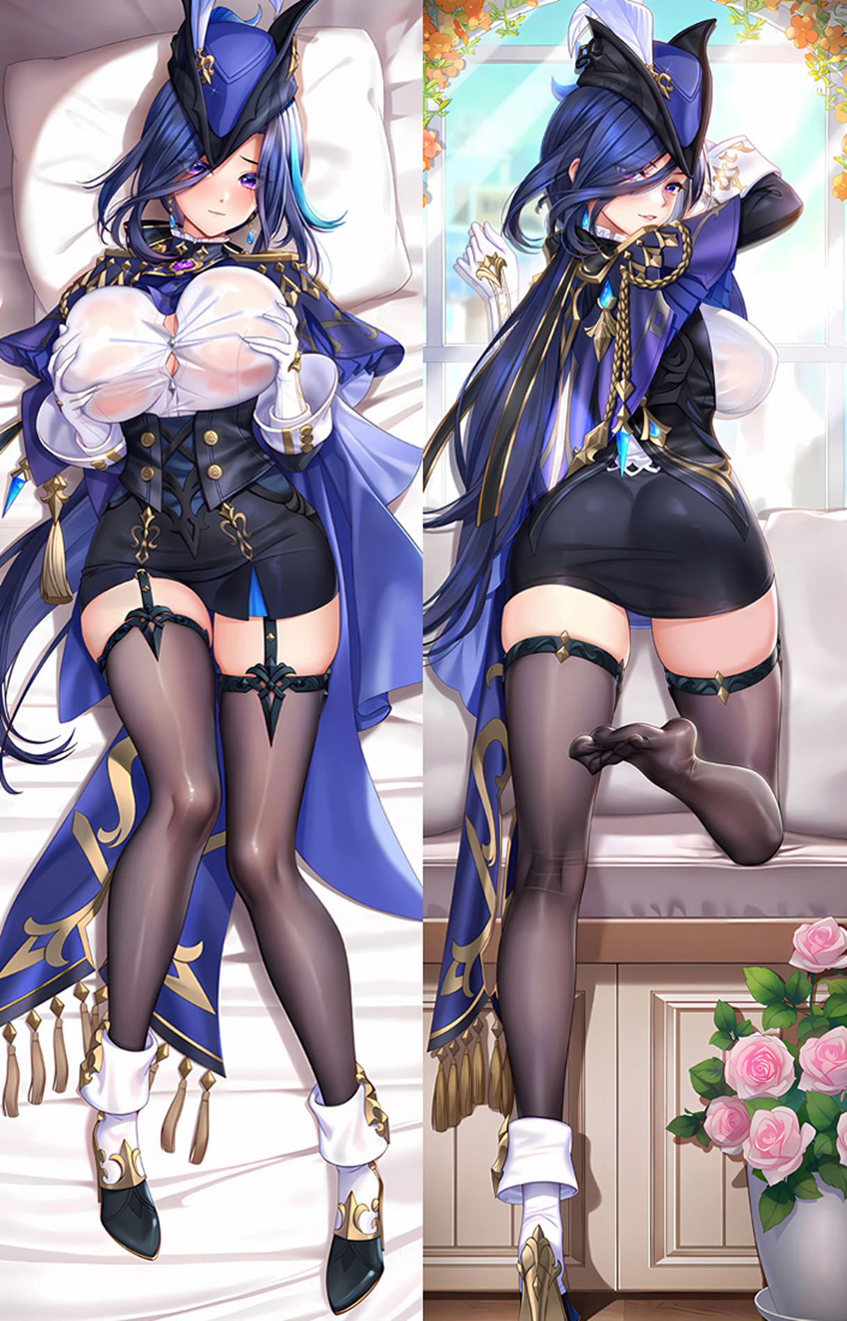 Clorinde from Genshin Impact dakimakura cover