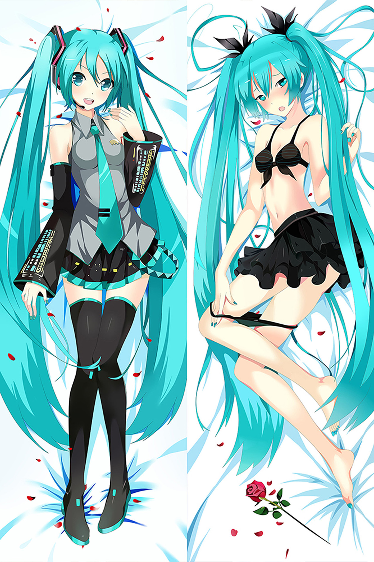 Hatsune Miku from Vocaloid dakimakura cover