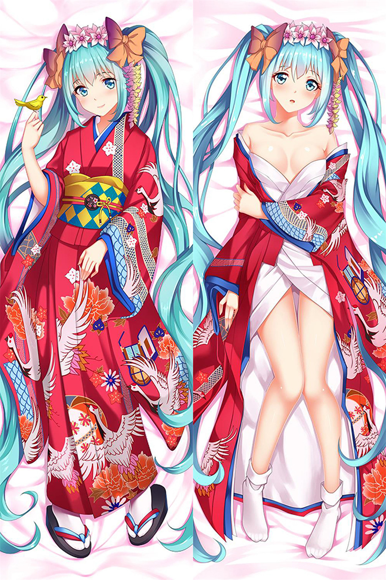 Hatsune Miku from Vocaloid dakimakura cover