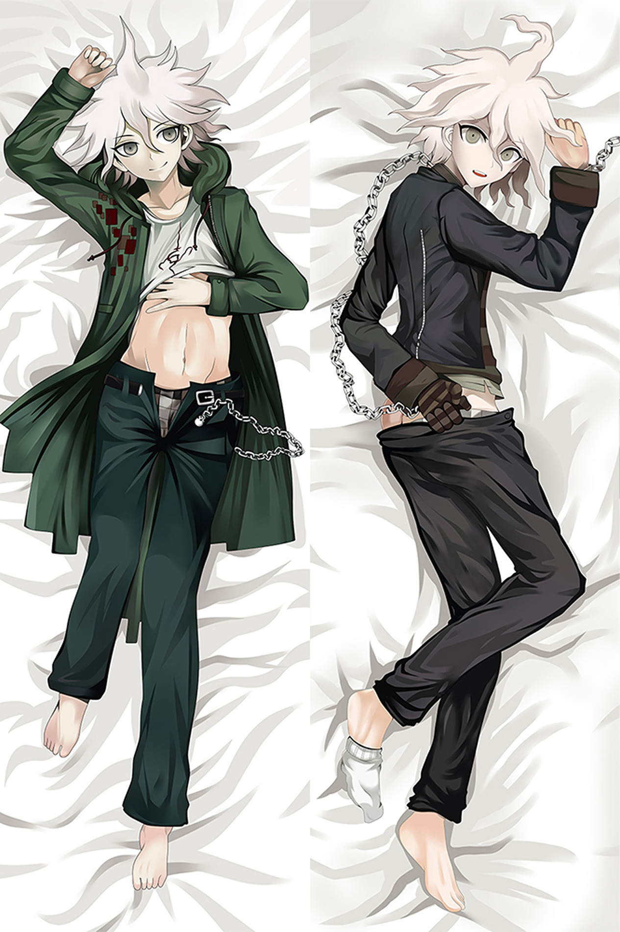 Nagito Komaeda from Danganronpa dakimakura cover