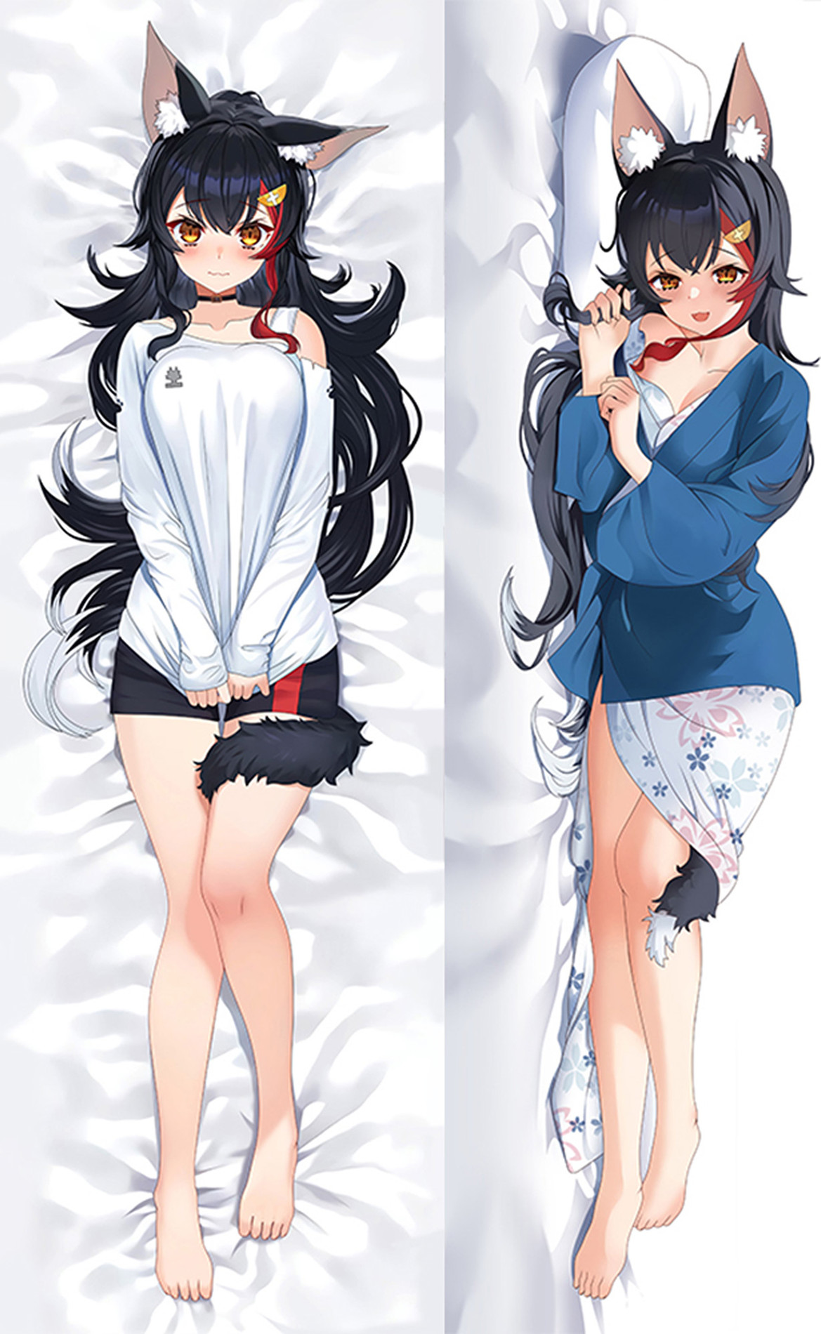Ookami Mio (Vtuber) Dakimakura Body Pillow Cover