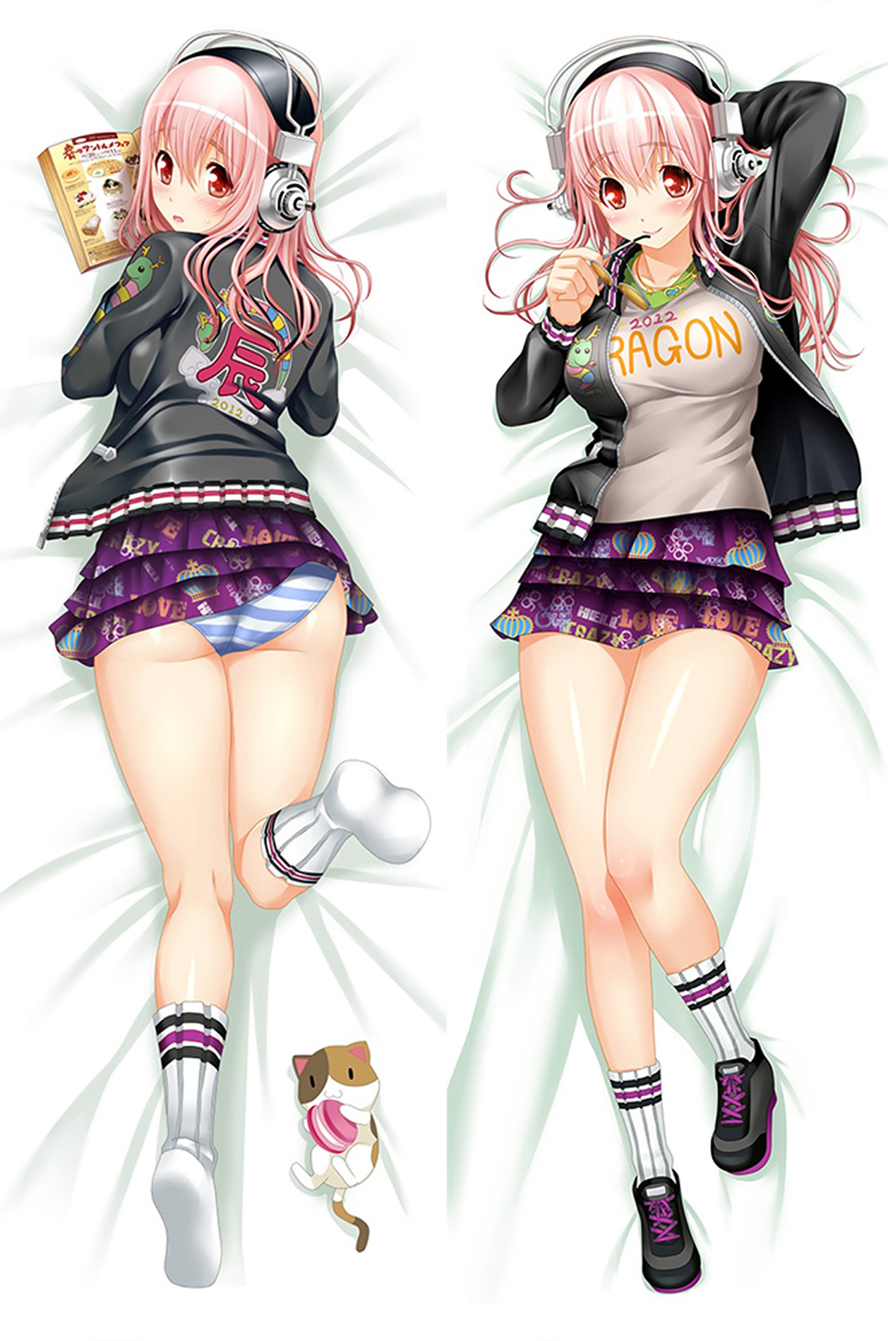 SoniAni from Super Sonico dakimakura cover