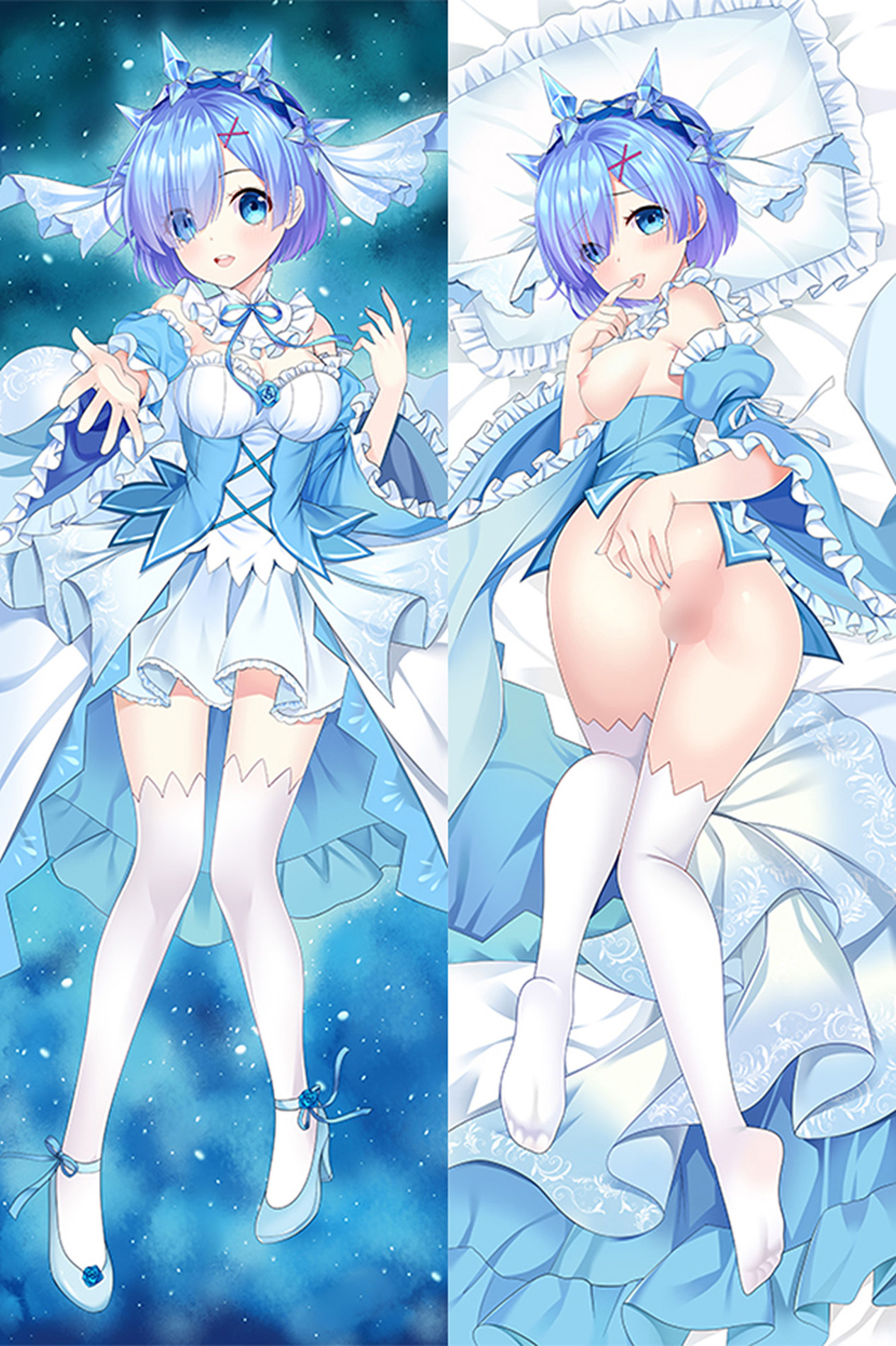 Rem (Re: Zero) 18+ NSFW Dakimakura Body Pillow Cover