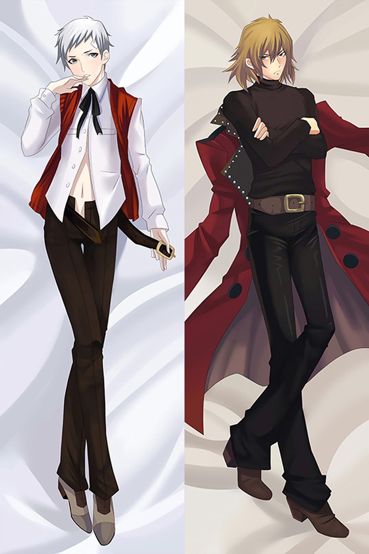 Akihiko Sanada and Shinjiro Aragaki (Persona) Dakimakura Body Pillow Cover