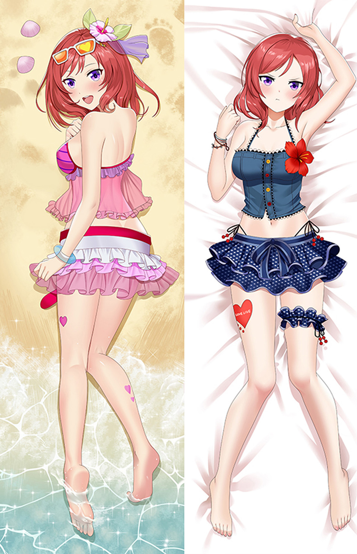 Maki Nishikino (Love Live) Dakimakura Body Pillow Cover