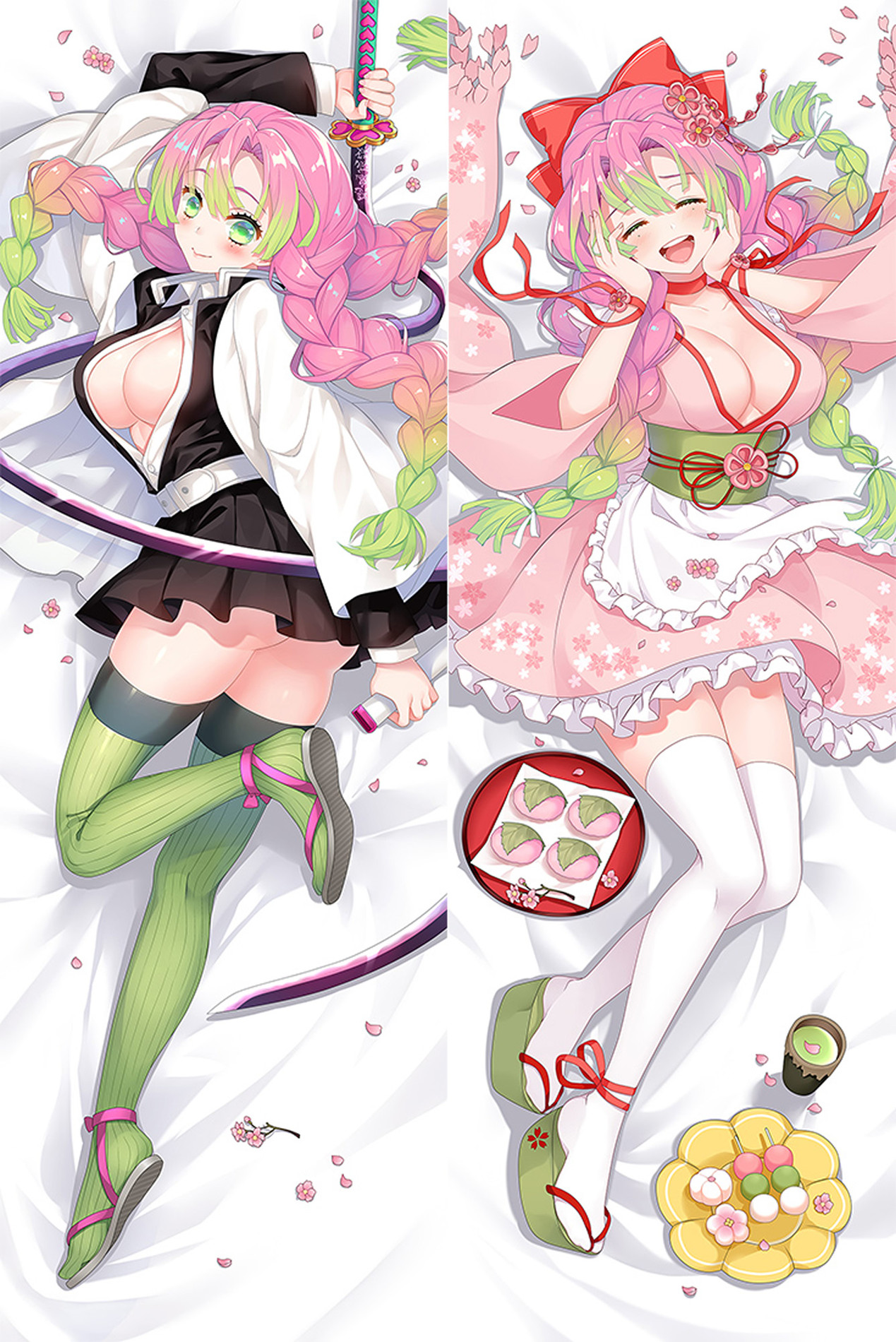 Mitsuri Kanroji from Demon Slayer dakimakura cover