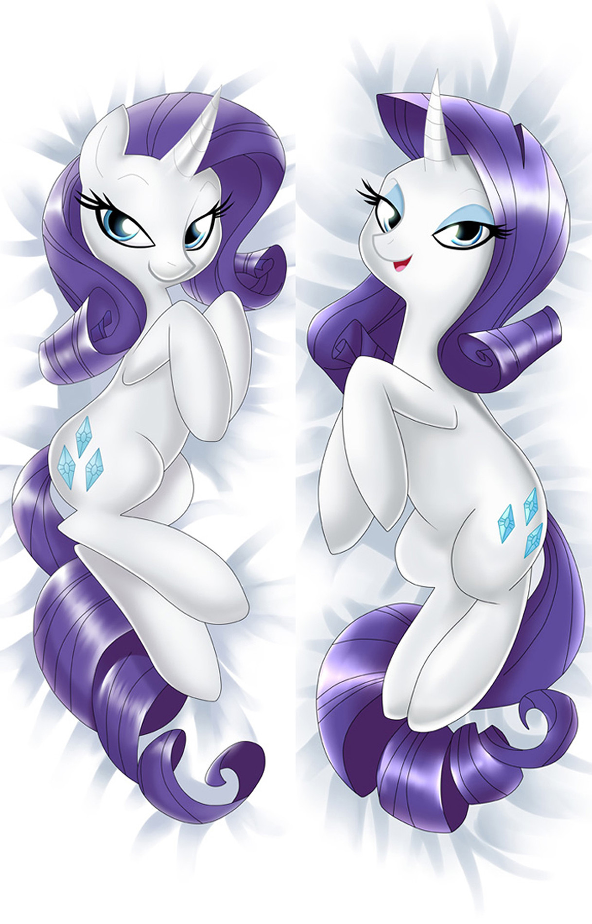 Rarity from My Little Pony dakimakura cover