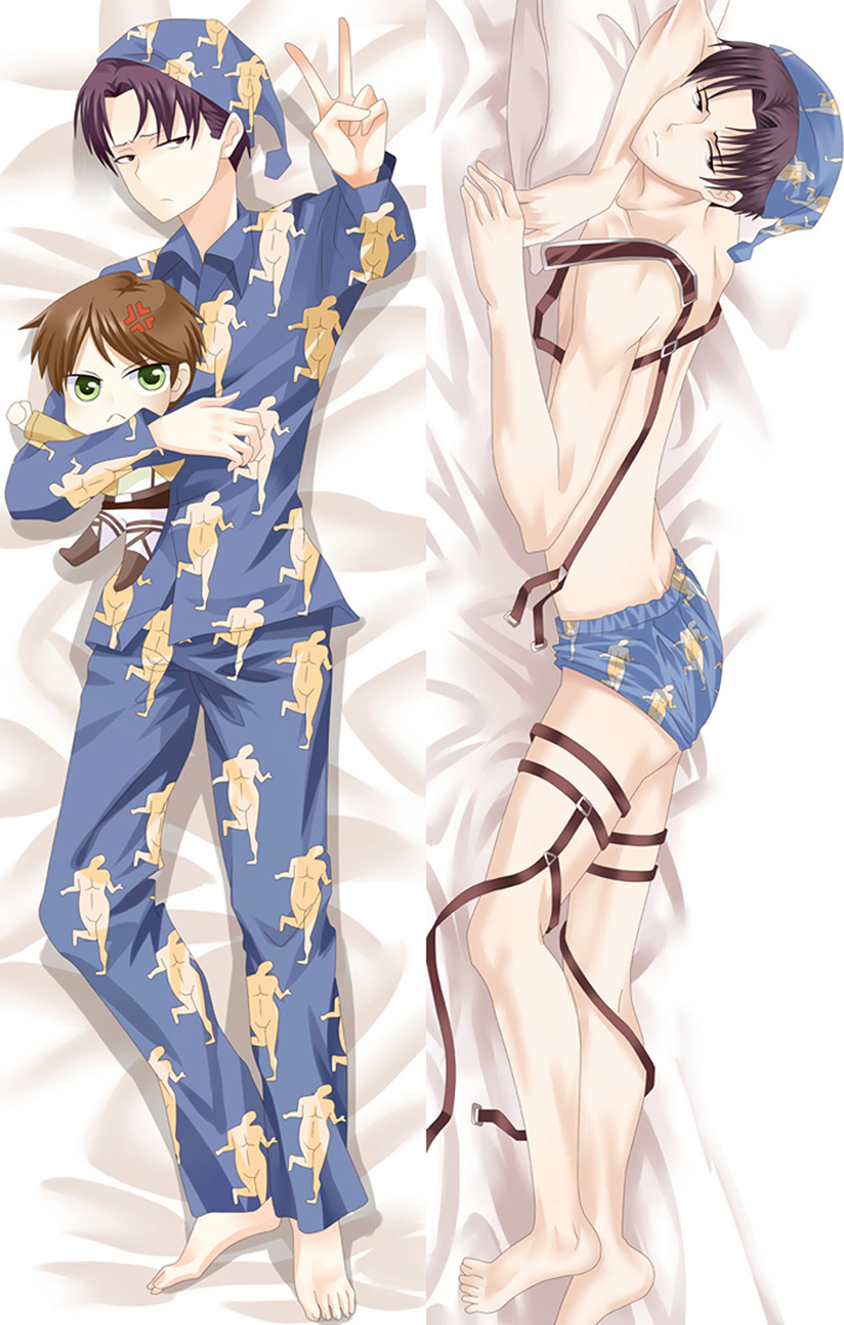 Levi Ackerman (Attack on Titan) Dakimakura Body Pillow Cover