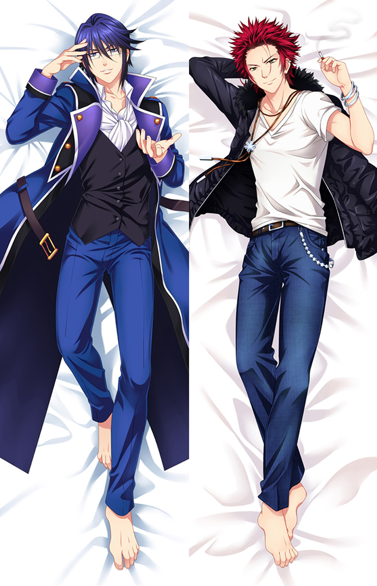 Reisi Munakata and Mikoto Suoh from K Project dakimakura cover