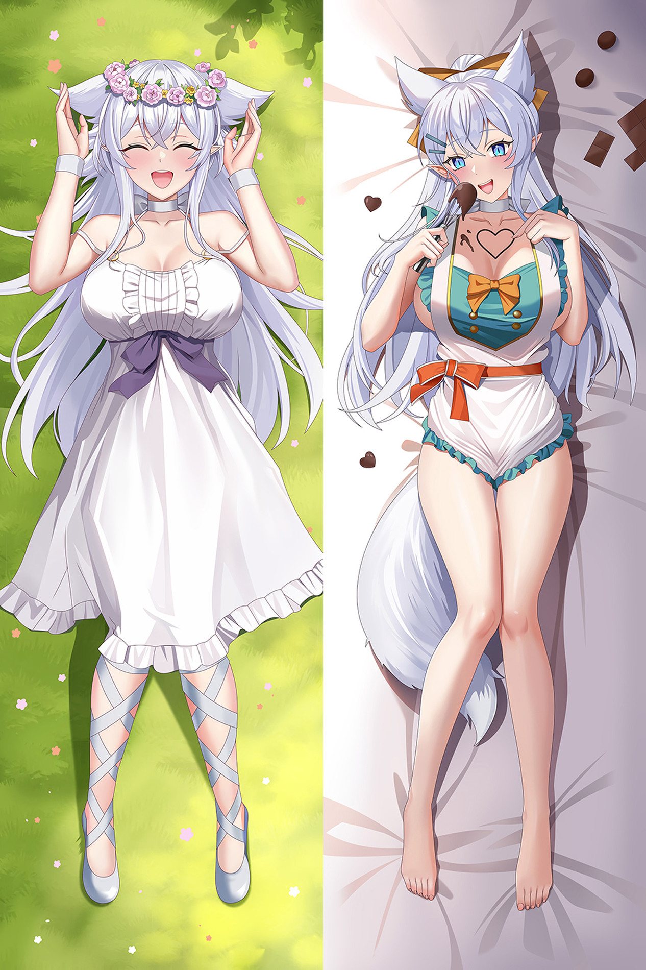 Fenrys (Chillin' in Another World with Level 2 Cheats) Dakimakura Body Pillow Cover
