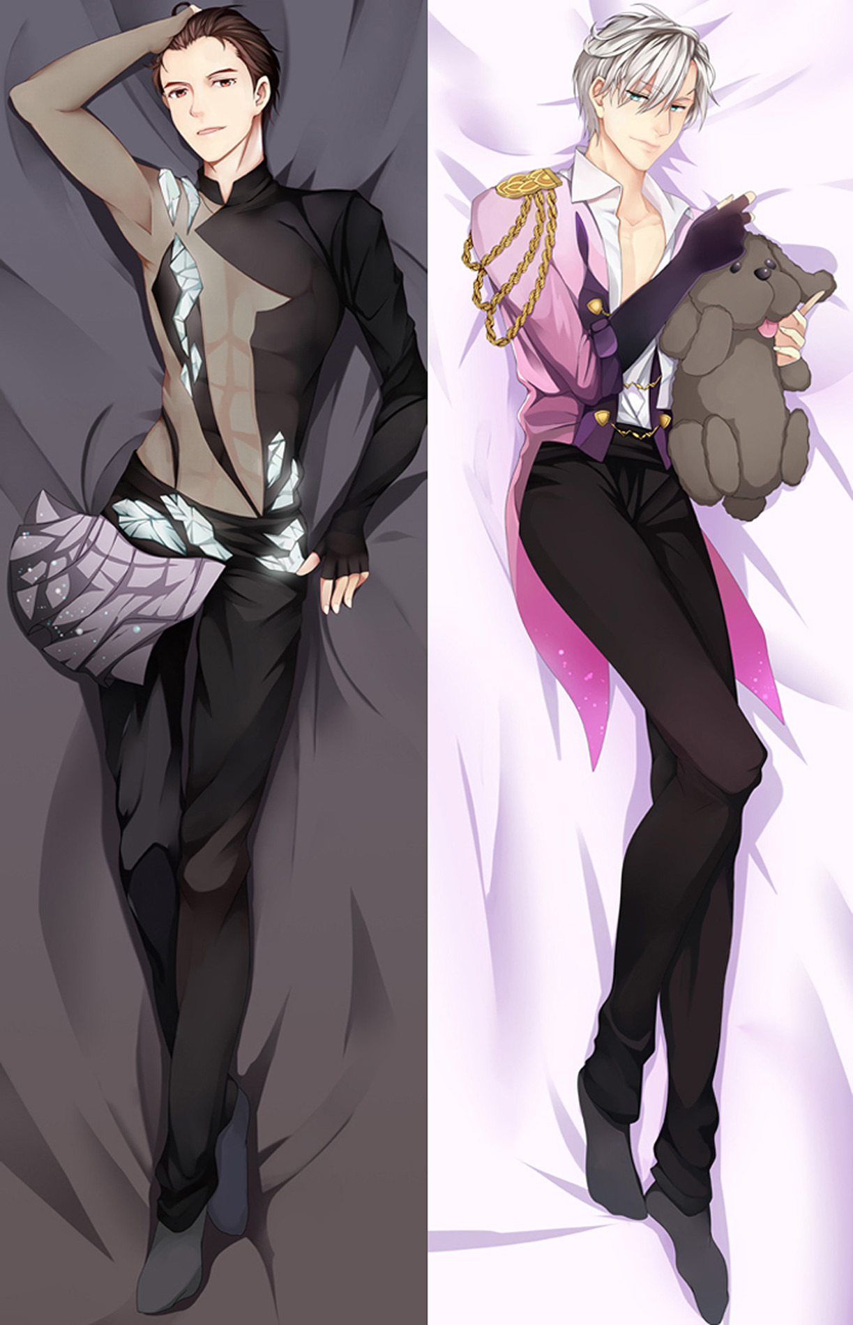 Yuri and Victor from Yuri on Ice dakimakura cover