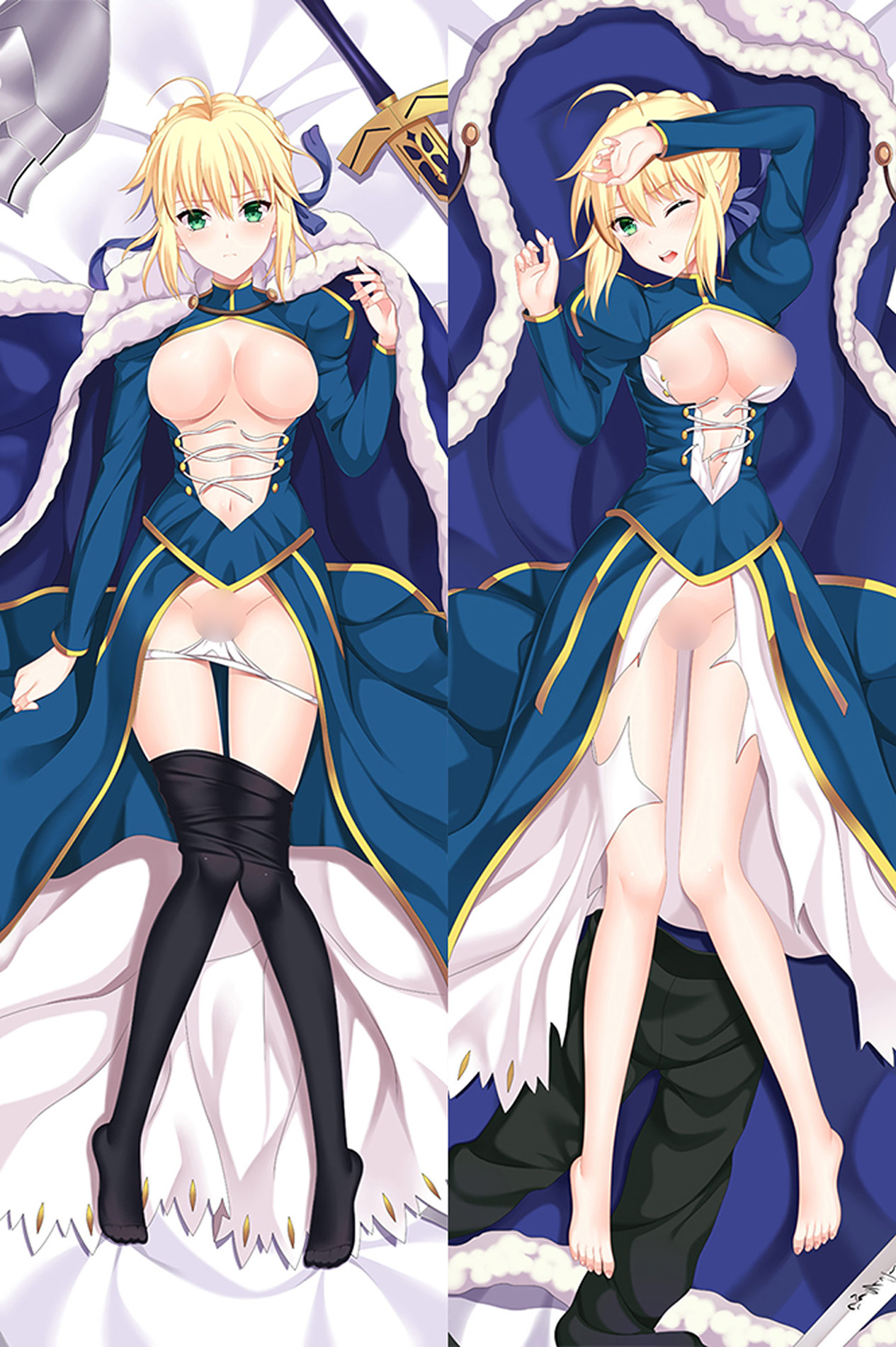 Artoria Pendragon (Saber) (Fate Grand Order) 18+ NSFW Dakimakura Body Pillow Cover