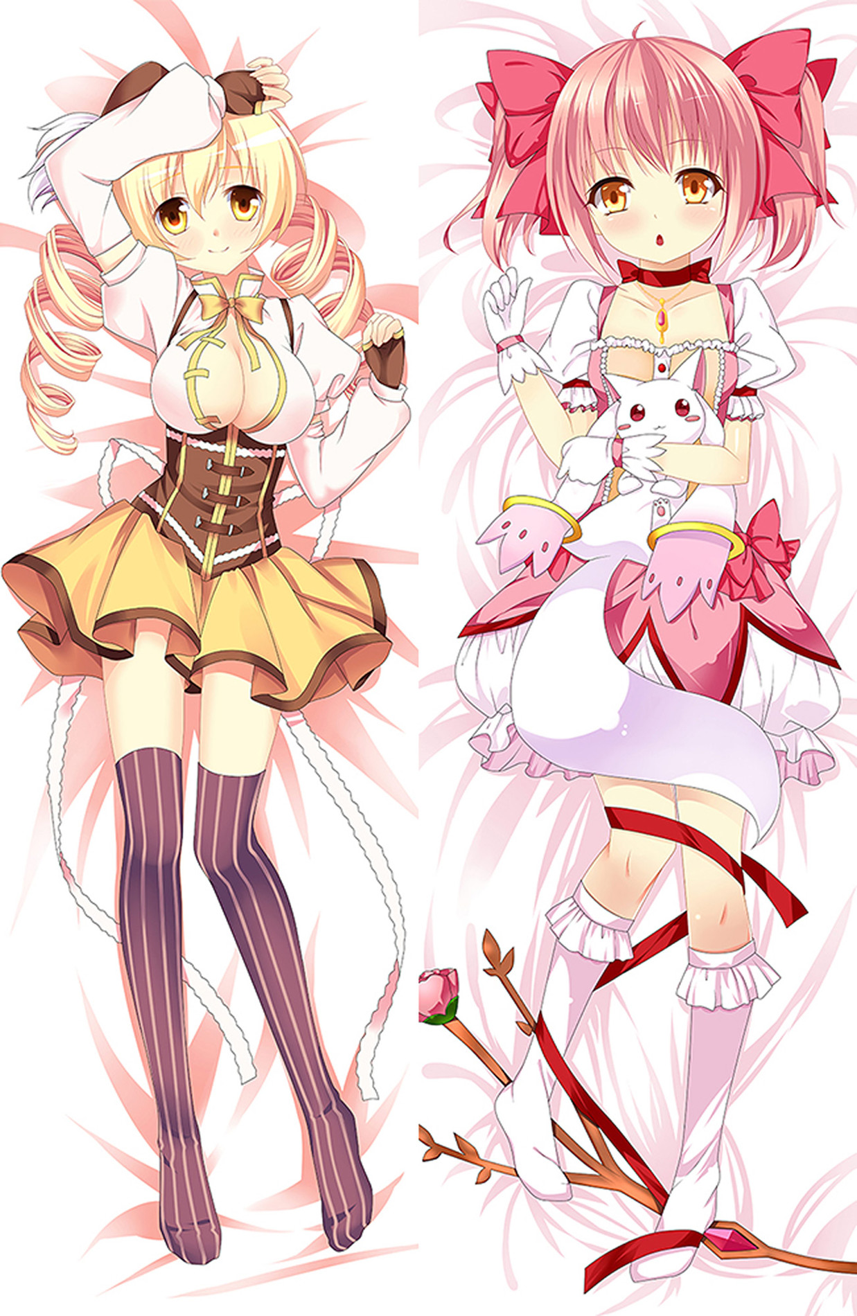 Mami Tomoe and Madoka Kaname from Puella Magi Madoka Magica dakimakura cover