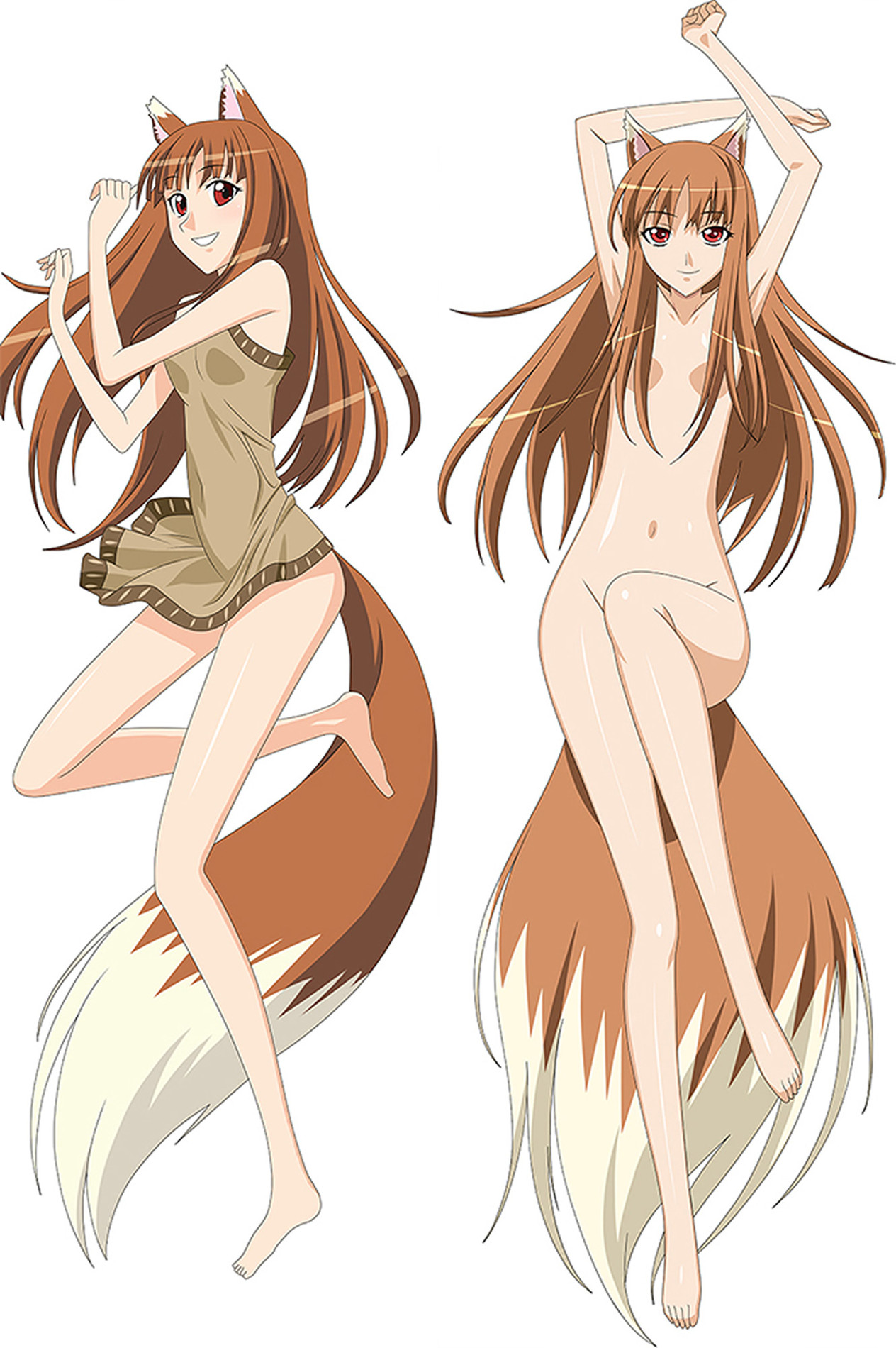 Holo (Spice and Wolf) Dakimakura Body Pillow Cover